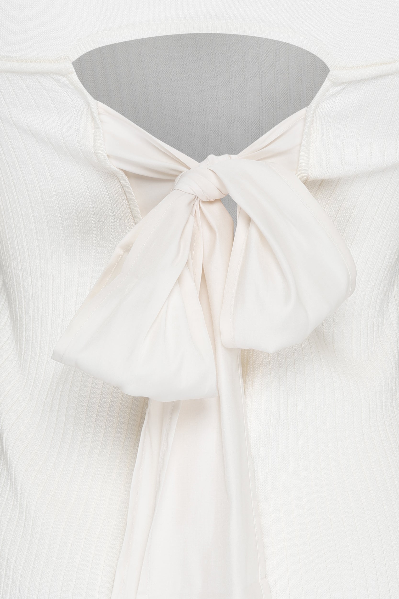 Twinset White Sweater with Bow