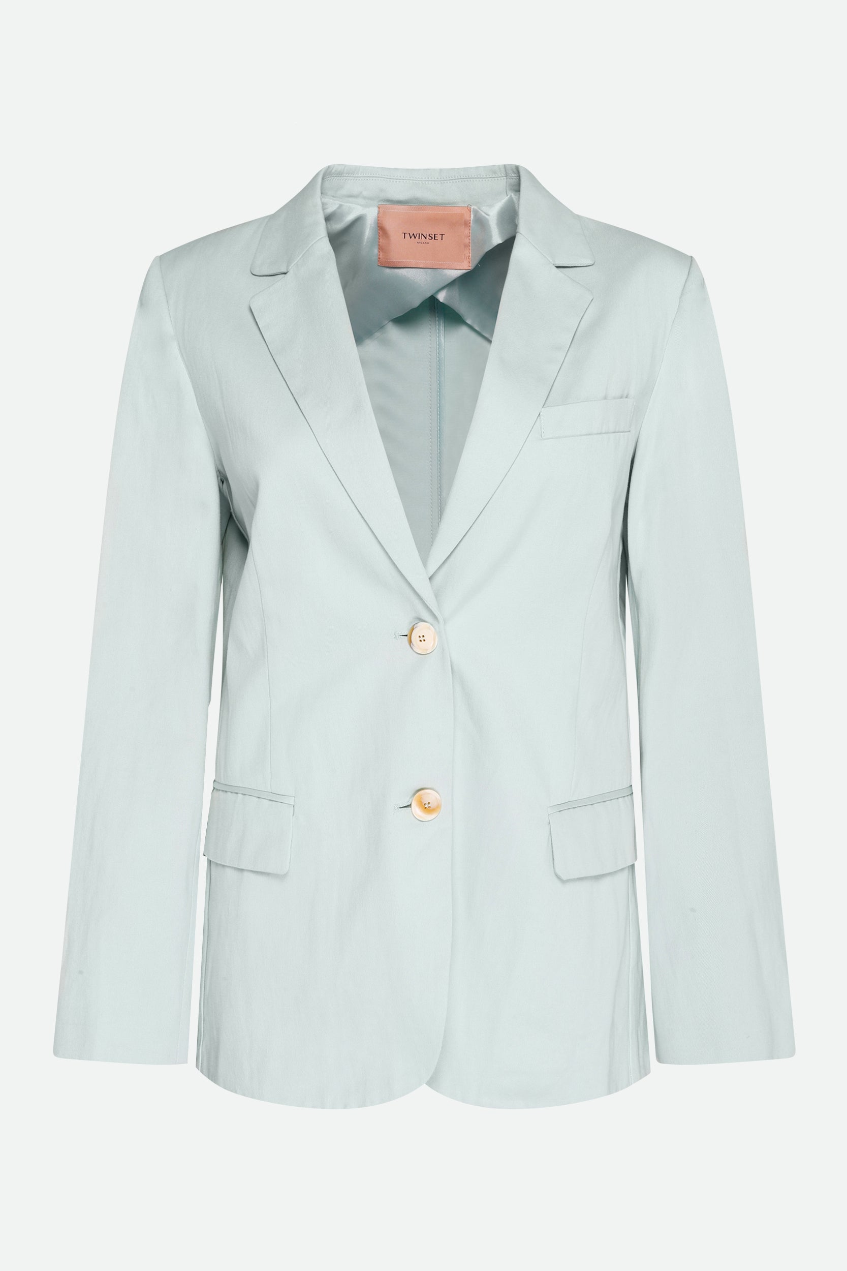 Twinset Blazer Misto Lino Agave