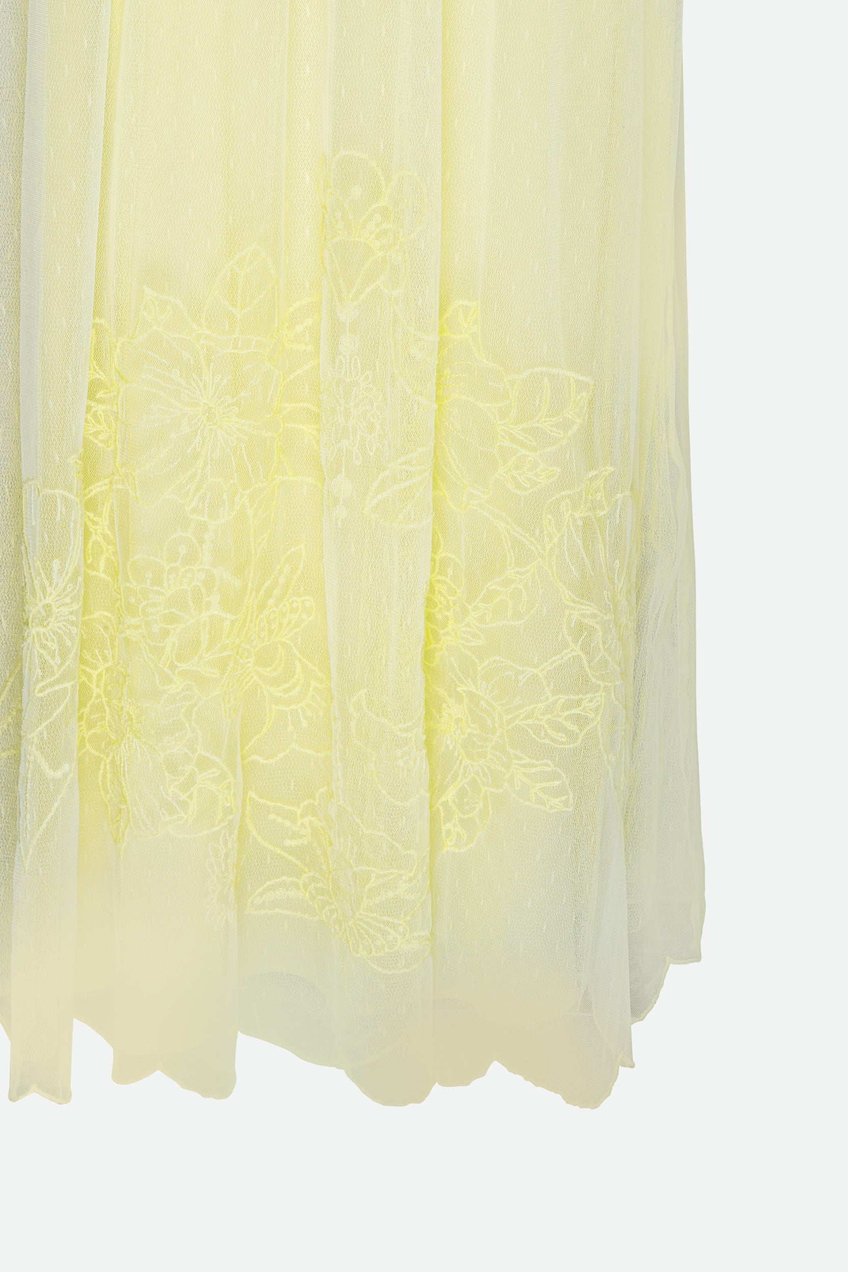 Twinset Abito Ricamato Giallo