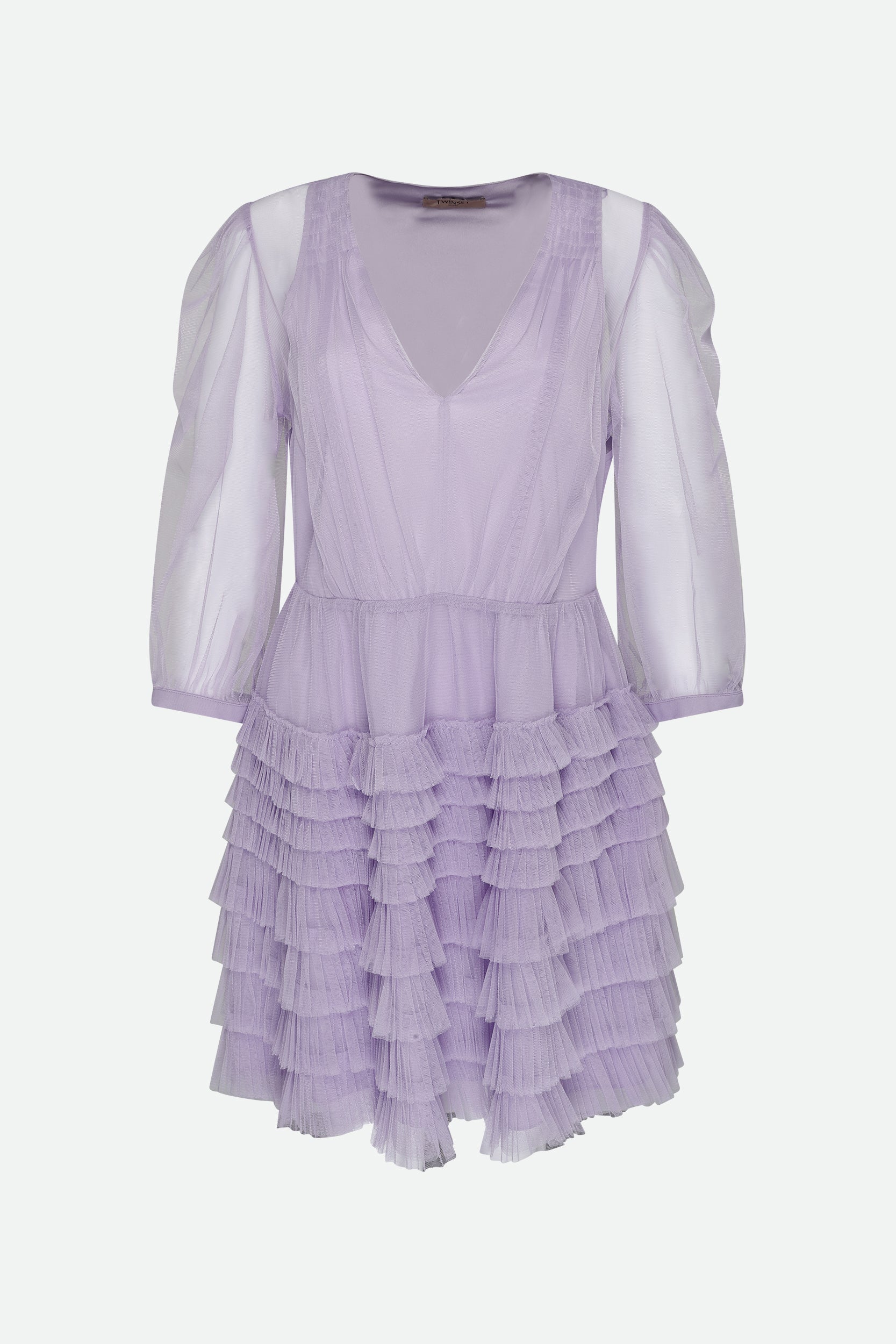 Twinset Abito in Tulle Lilla