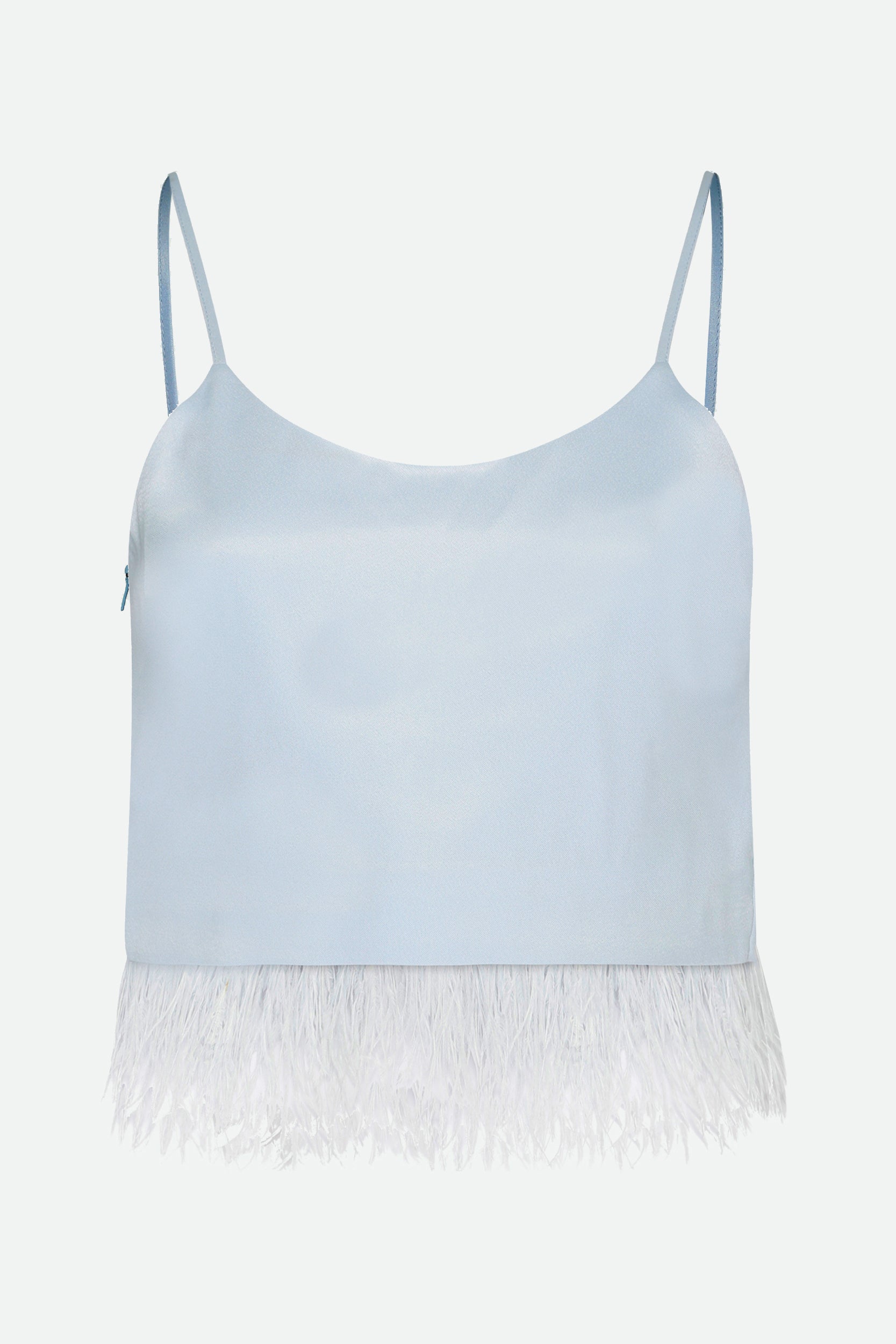 Twinset Top Cropped Azzurro