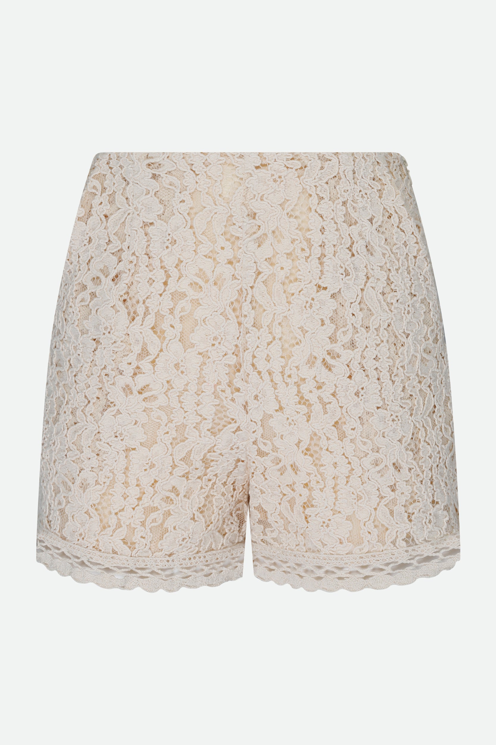 Twinset Lace Shorts Bianco