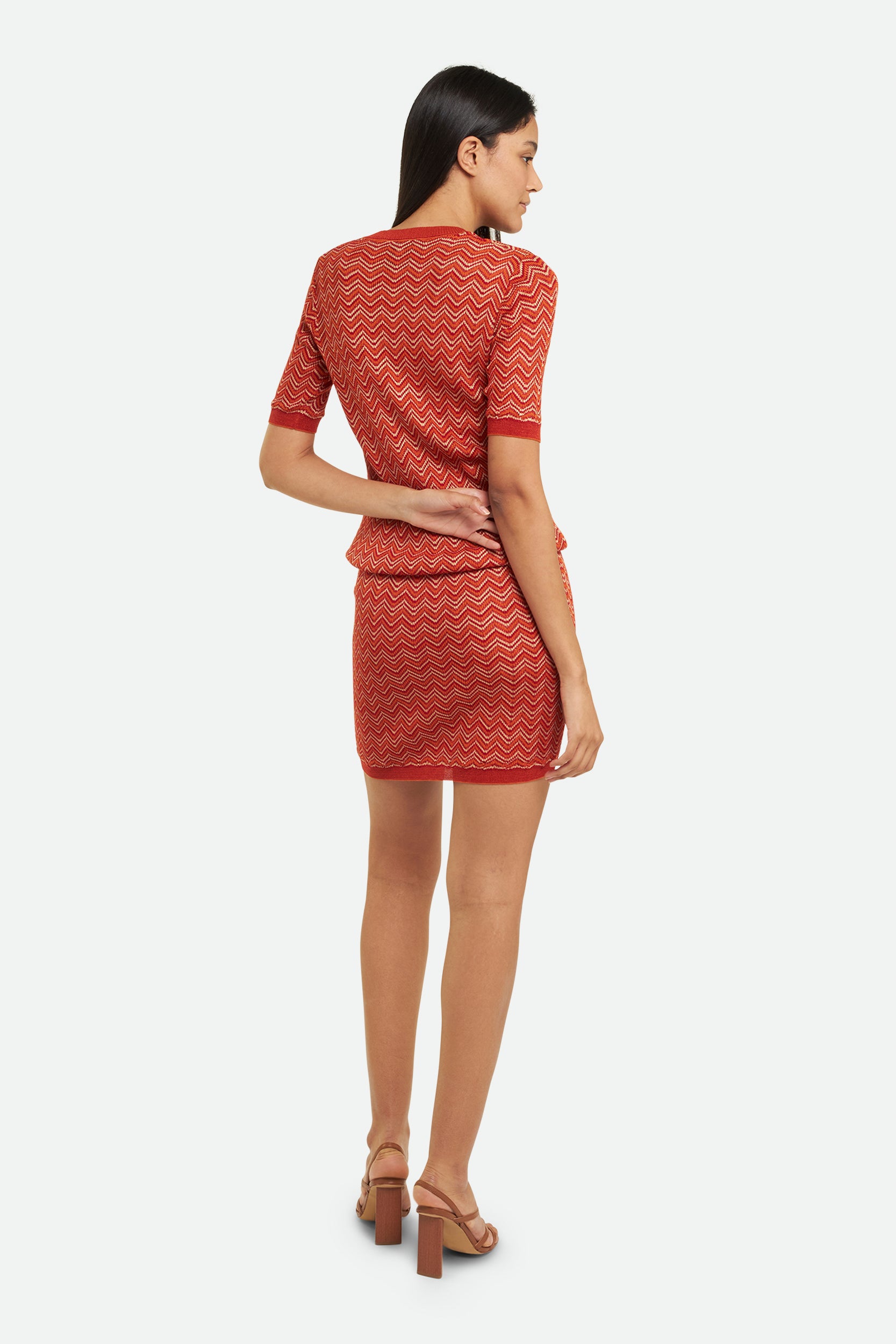 M Missoni Abito Midi Rosso