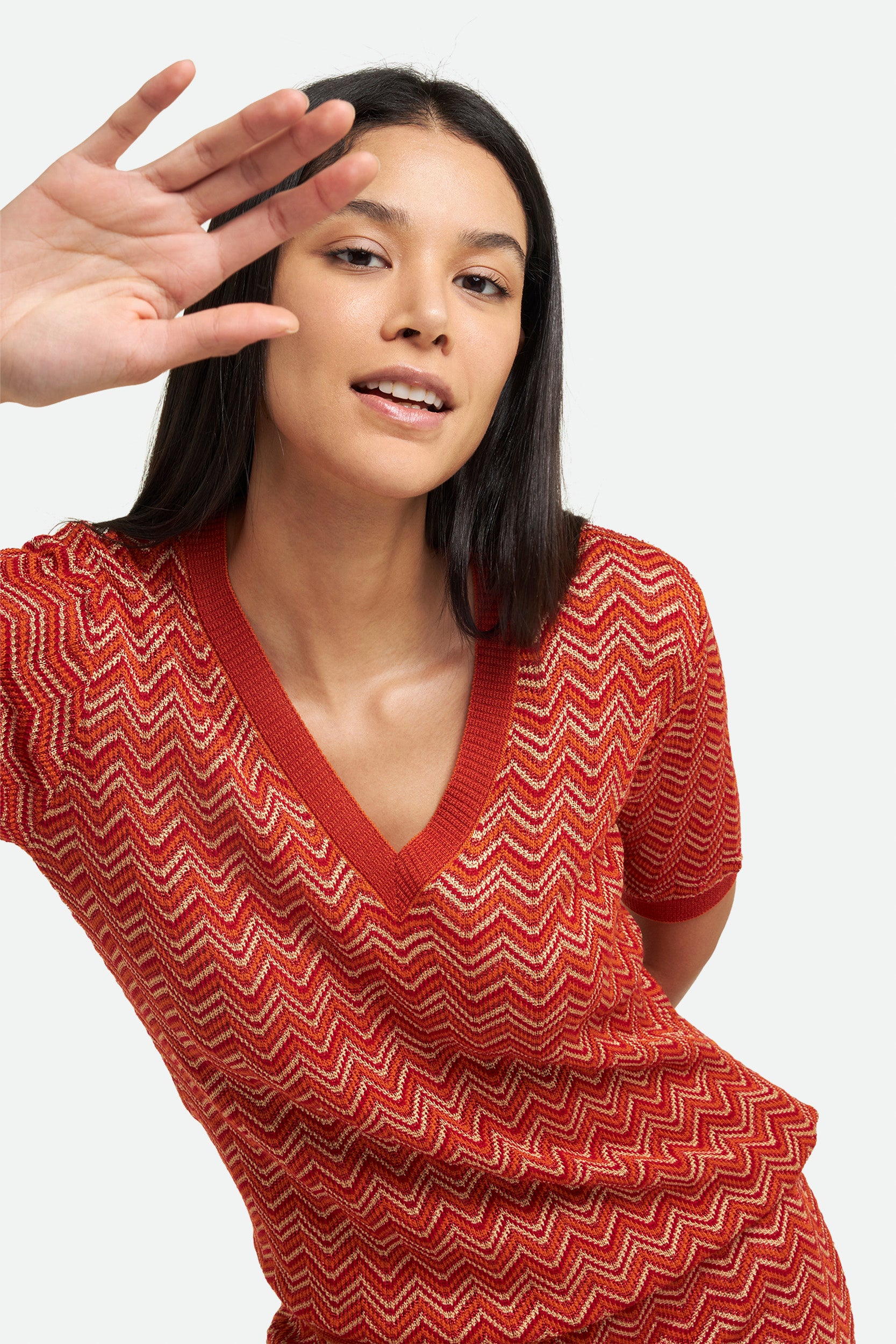 M Missoni Abito Midi Rosso