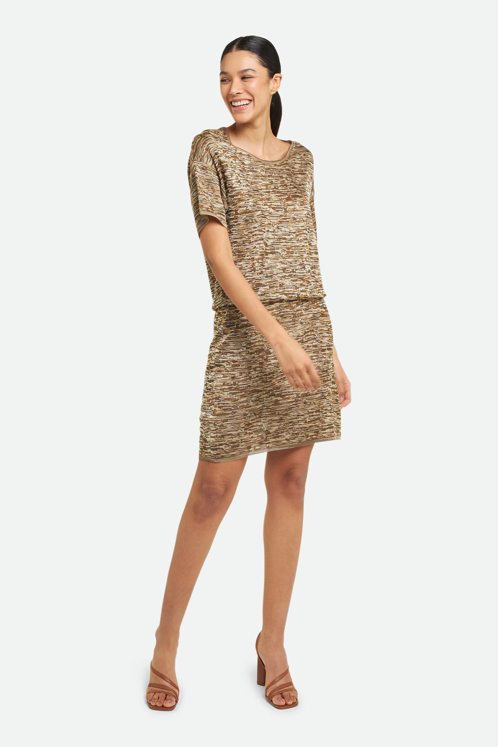 M Missoni Abito Midi Marrone