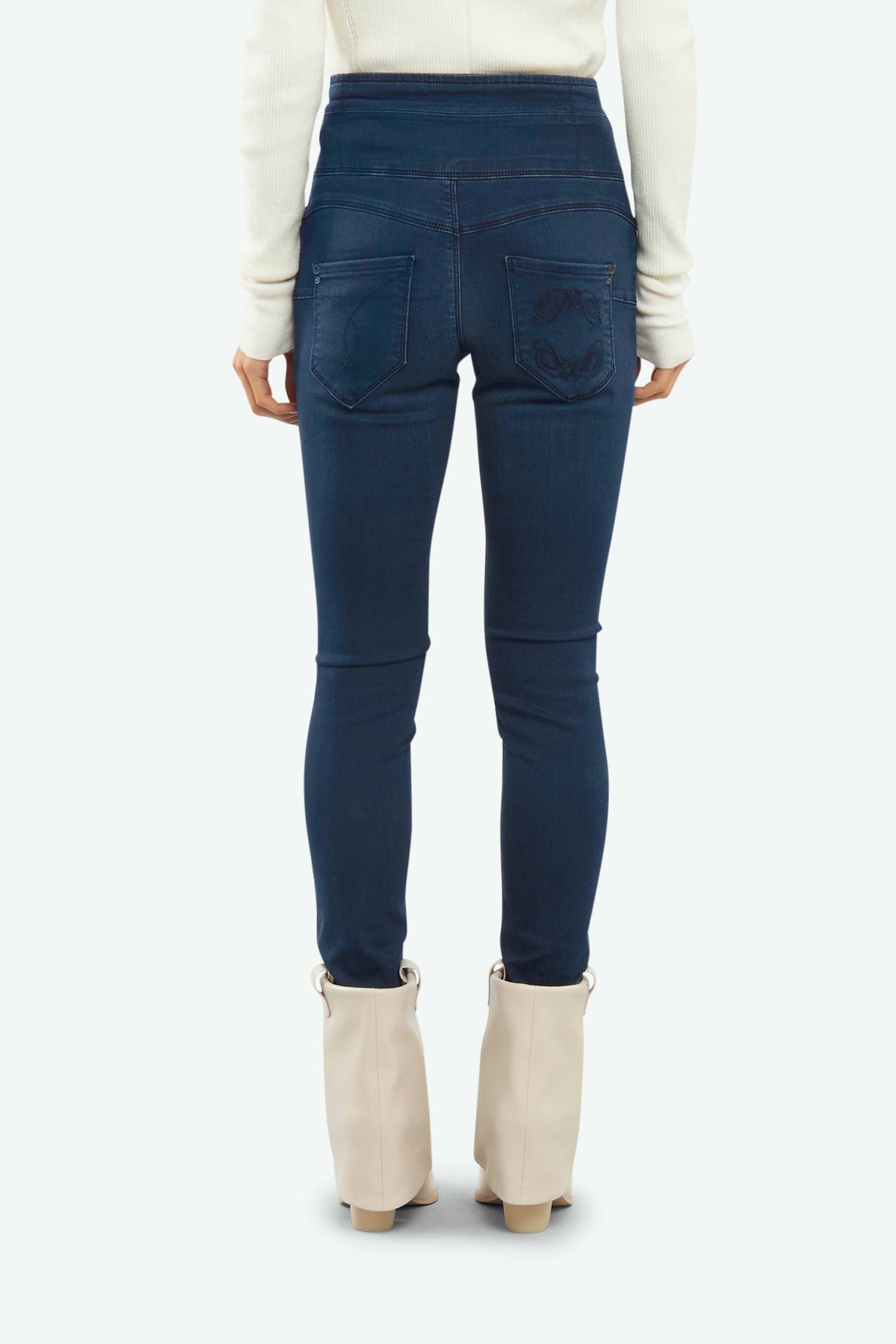 Patrizia Pepe Pantalone Denim Blu Scuro
