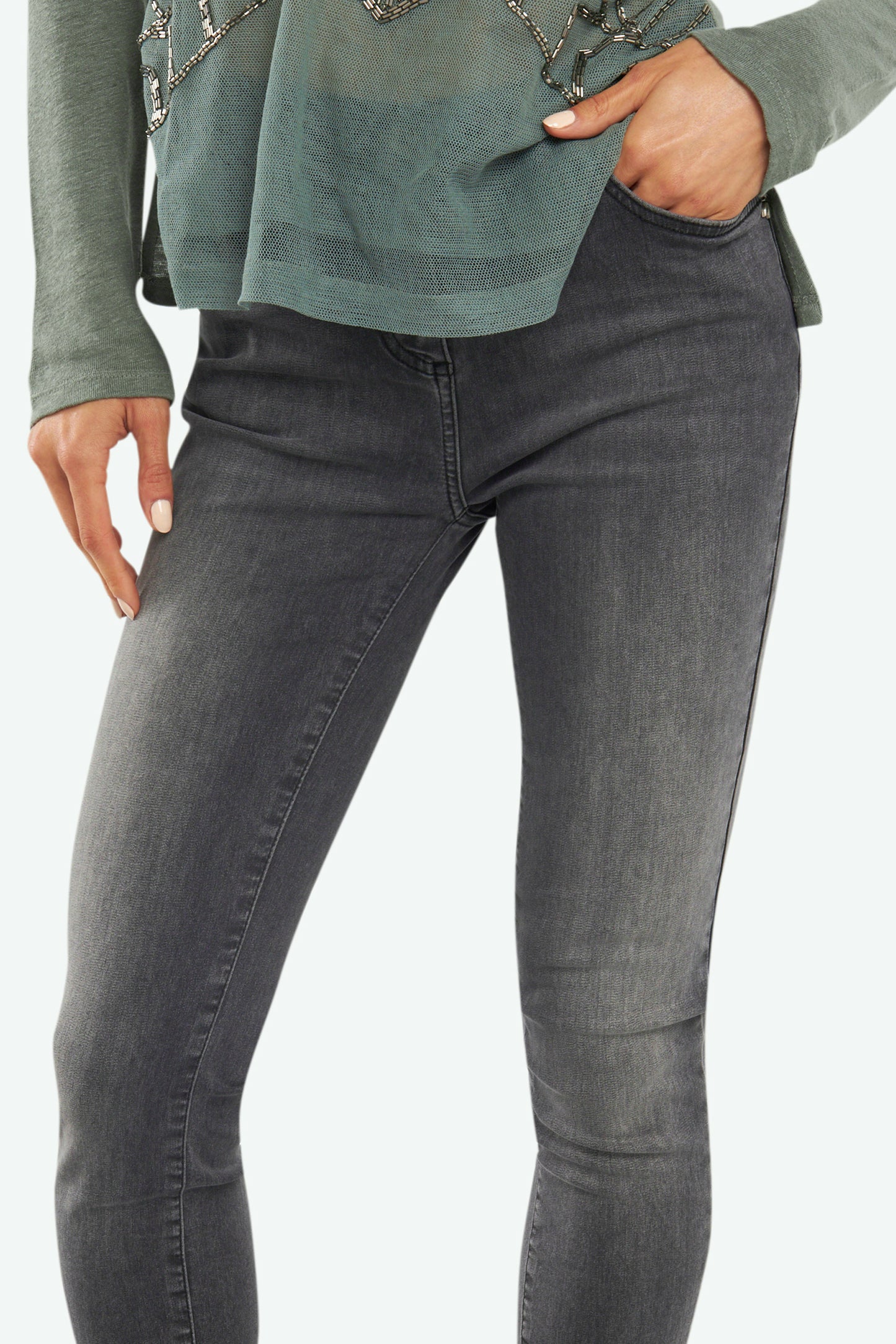 Patrizia Pepe Jeans Grigio
