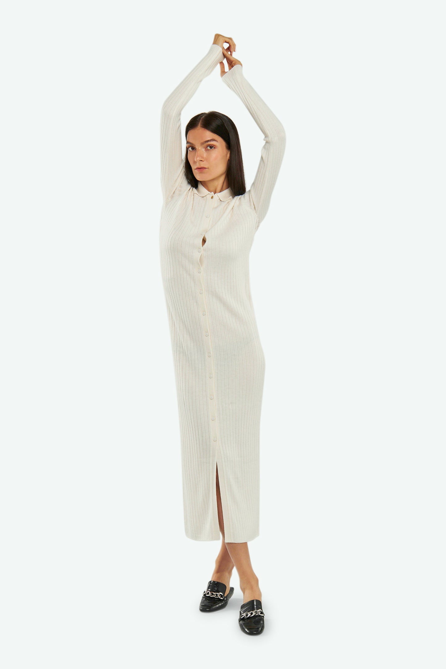 Patrizia Pepe Abito Camicia Bianco