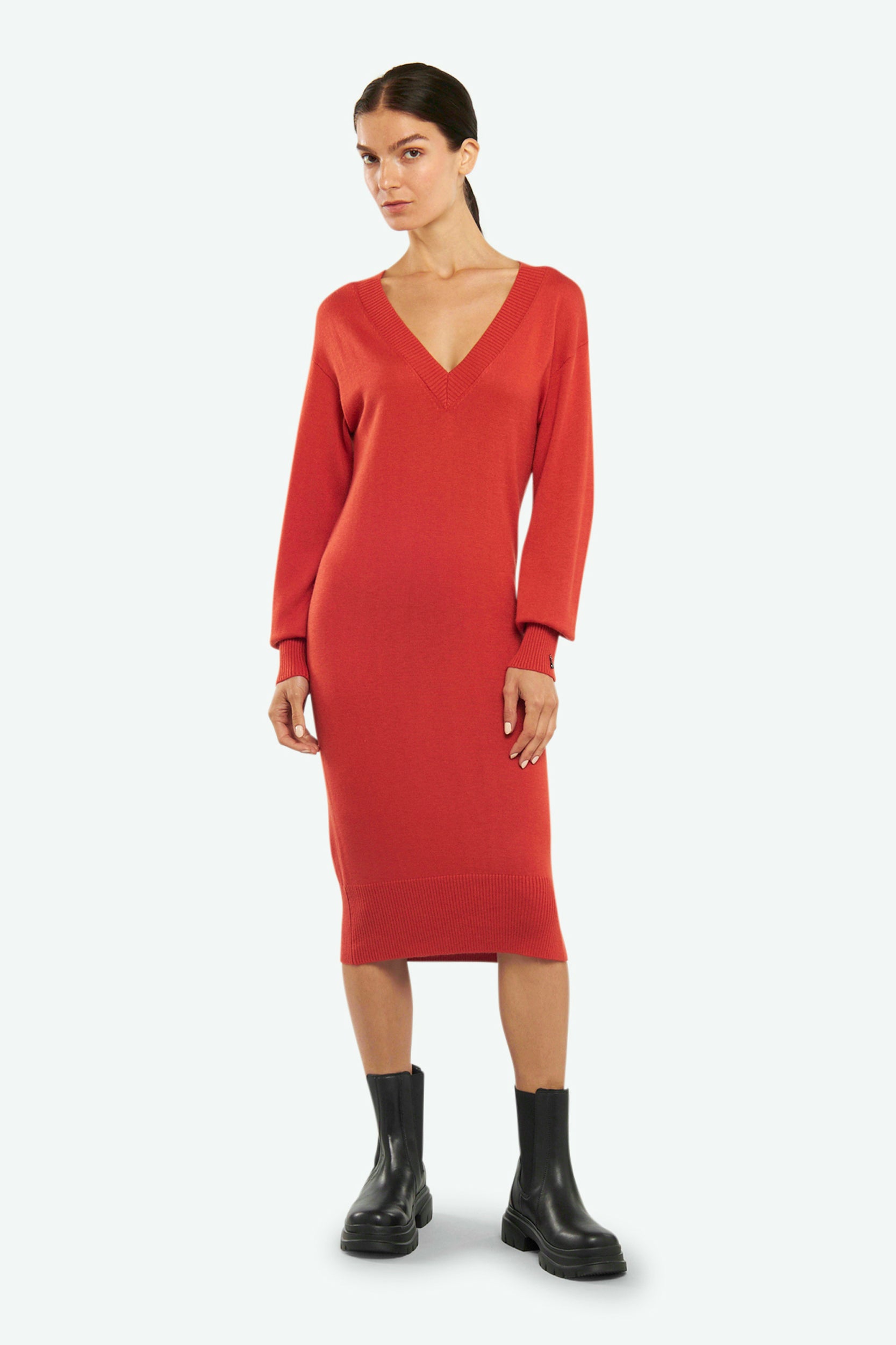 Patrizia Pepe Vestito Rosso