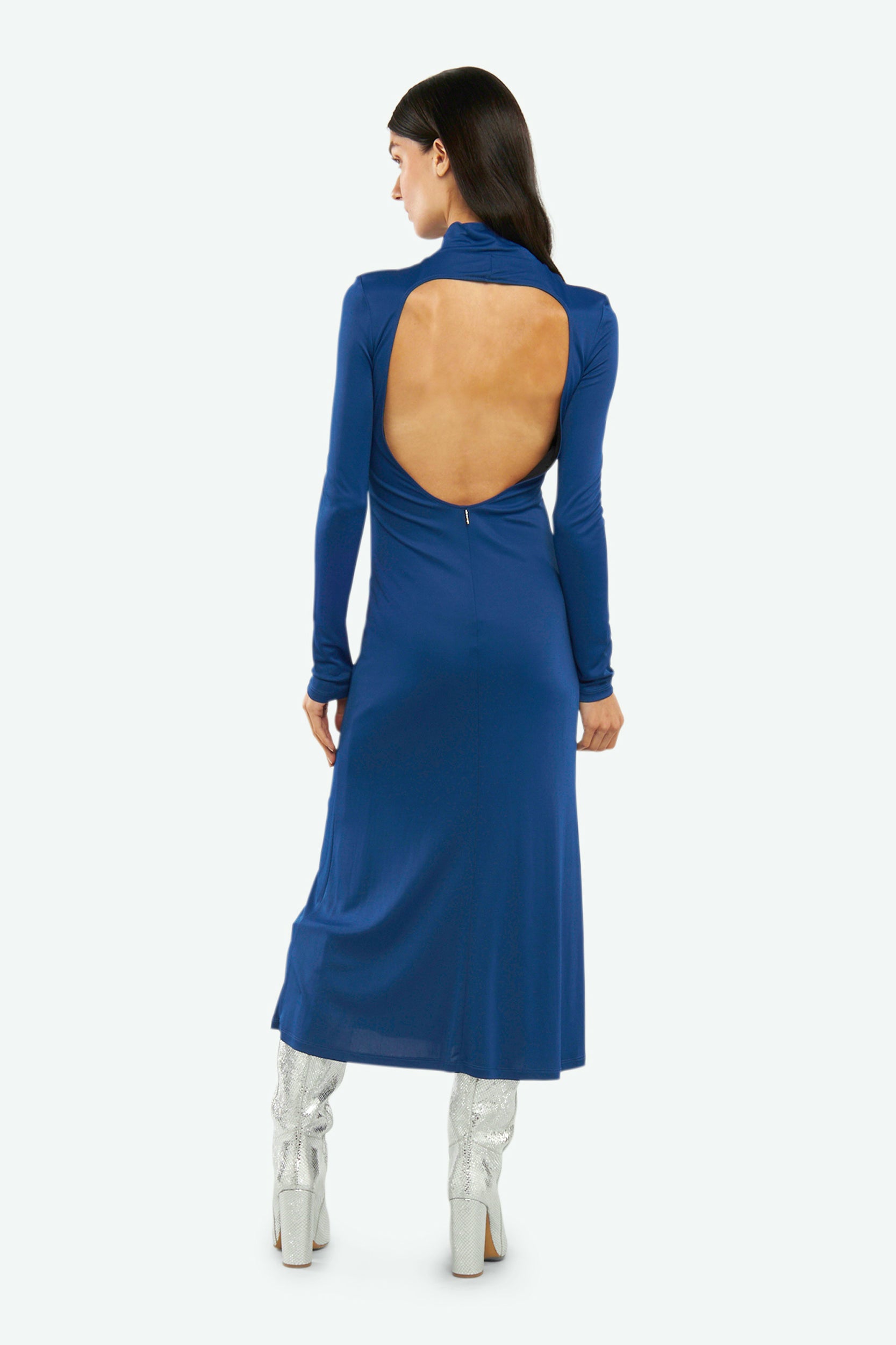 Patrizia Pepe Long Blue Dress