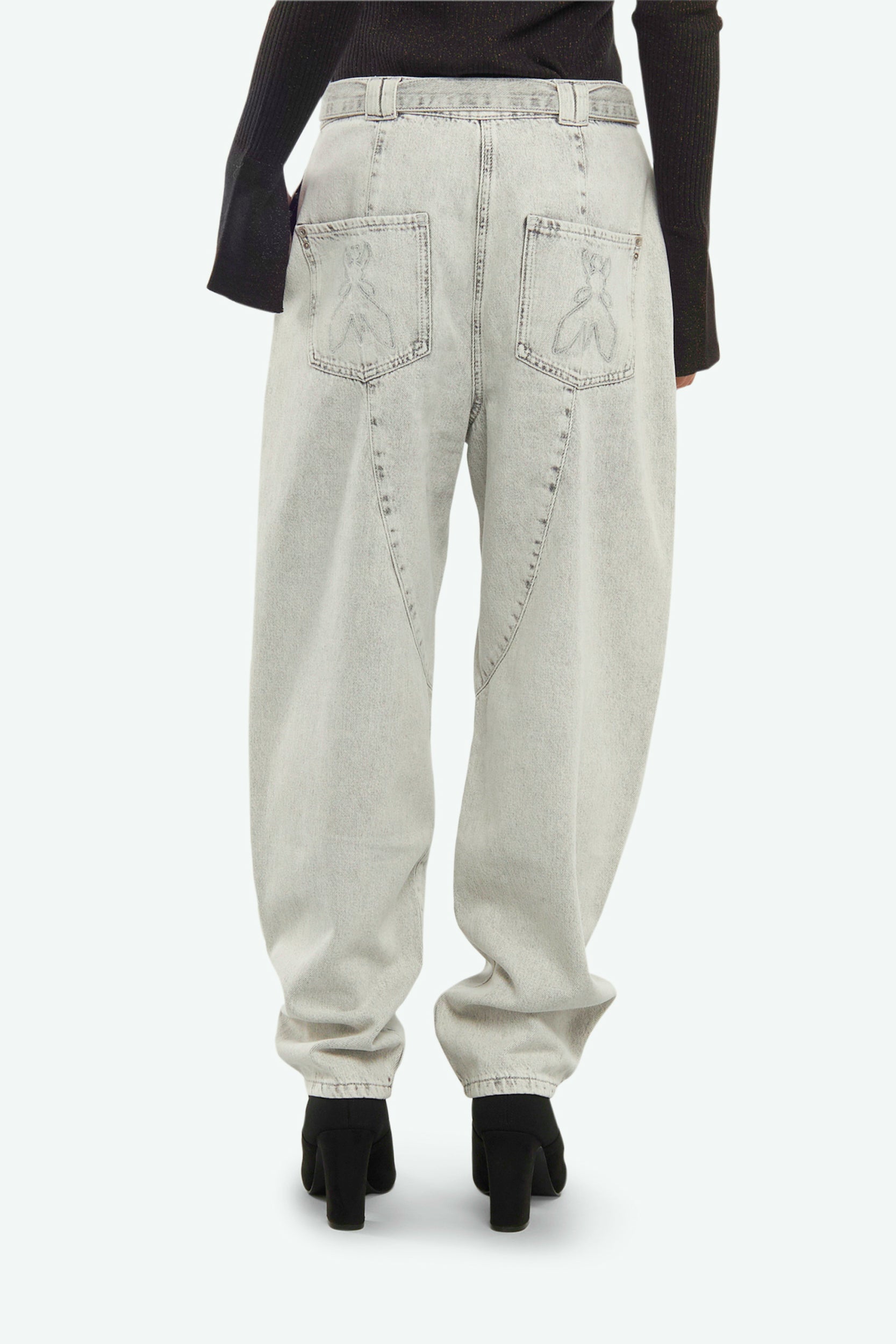 Patrizia Pepe Jeans Grigio Relax Fit