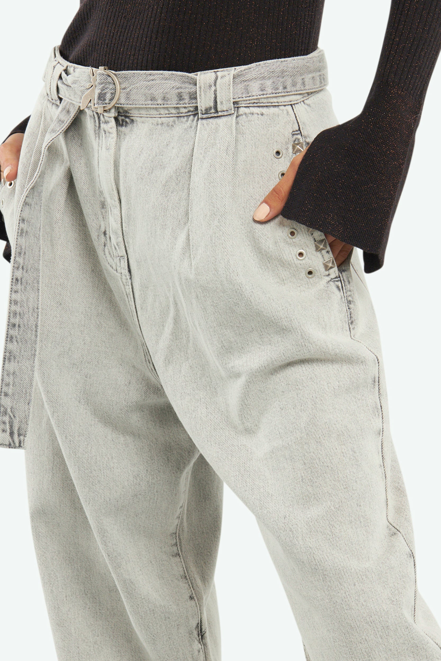 Patrizia Pepe Jeans Grigio Relax Fit