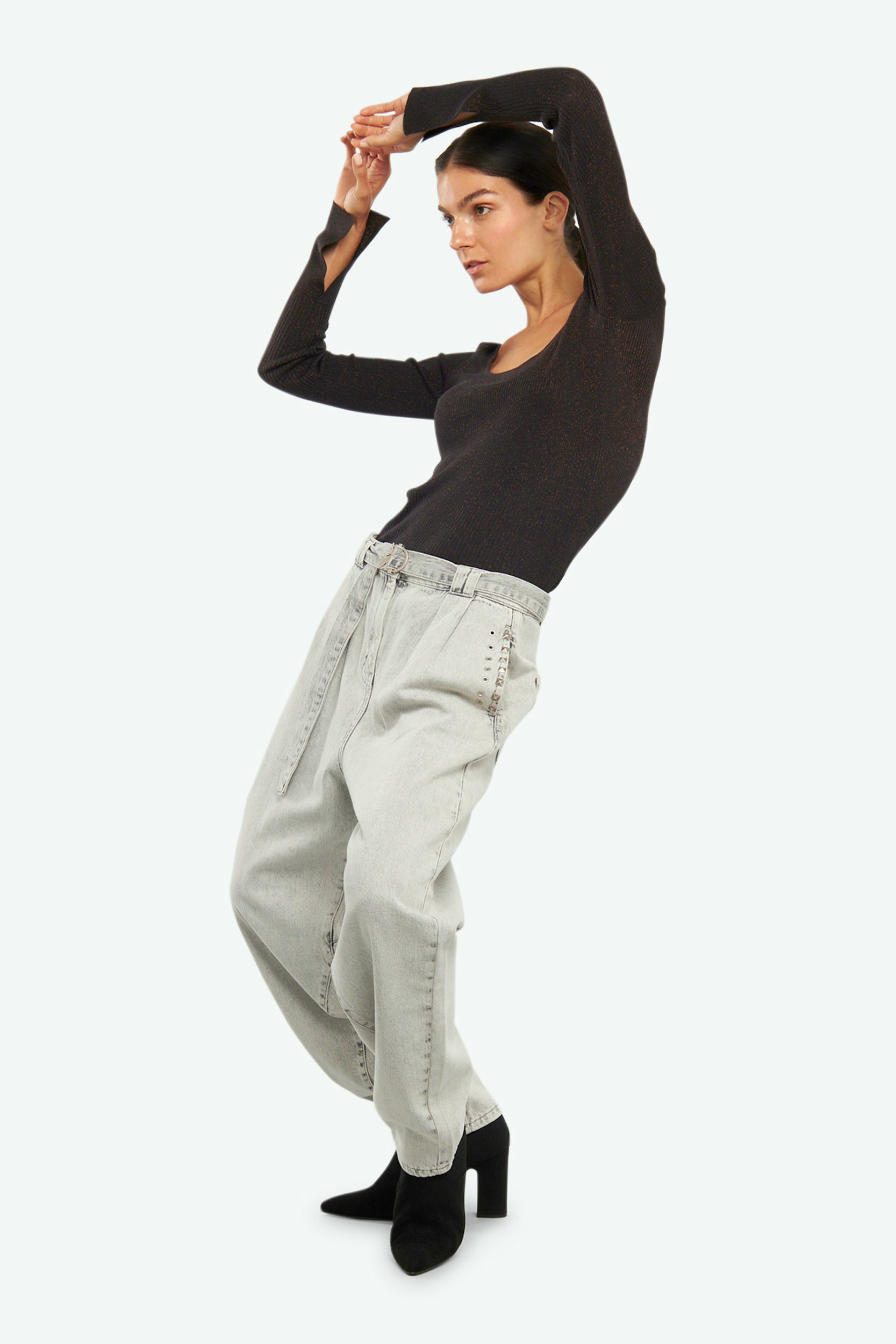 Patrizia Pepe Jeans Grigio Relax Fit