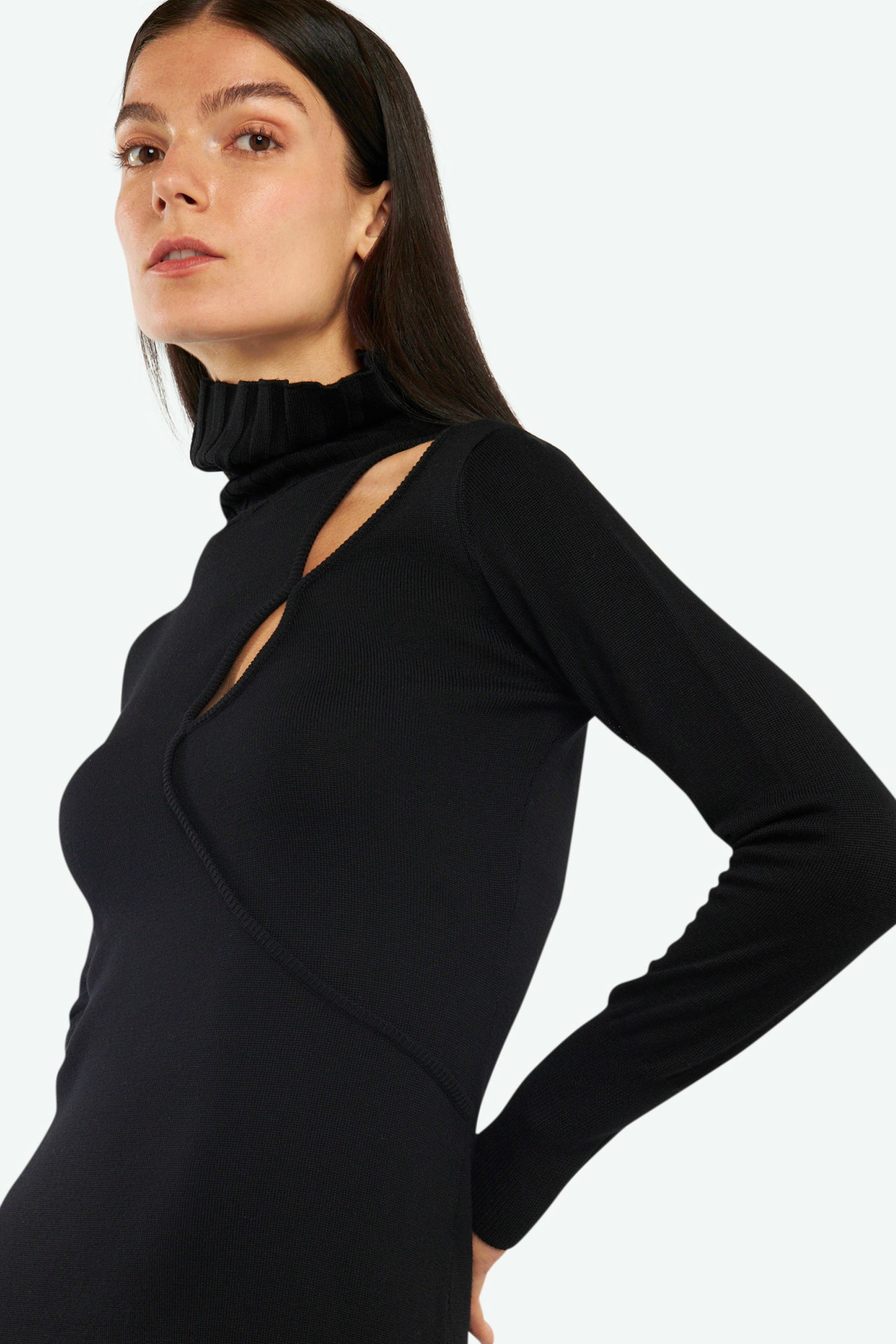 Patrizia Pepe Abito Nero in Lana