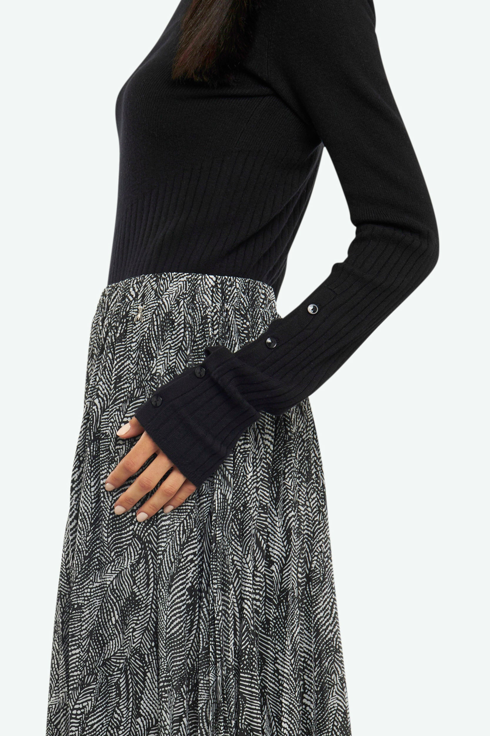 Patrizia Pepe Melange Gray Skirt