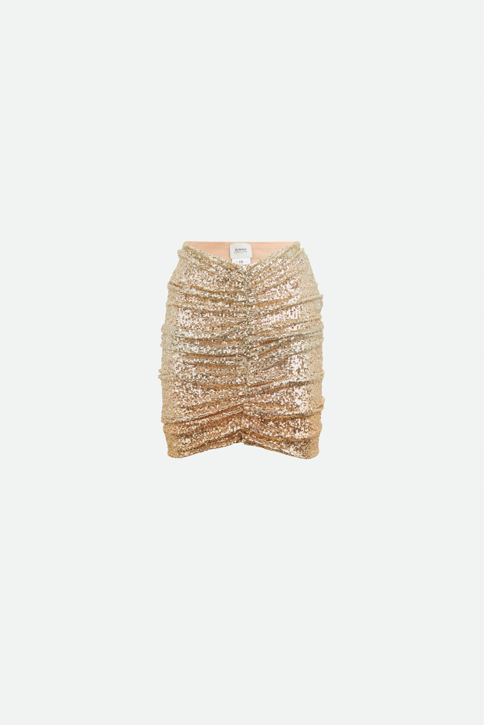 Pinko Minigonna in Paillettes Oro