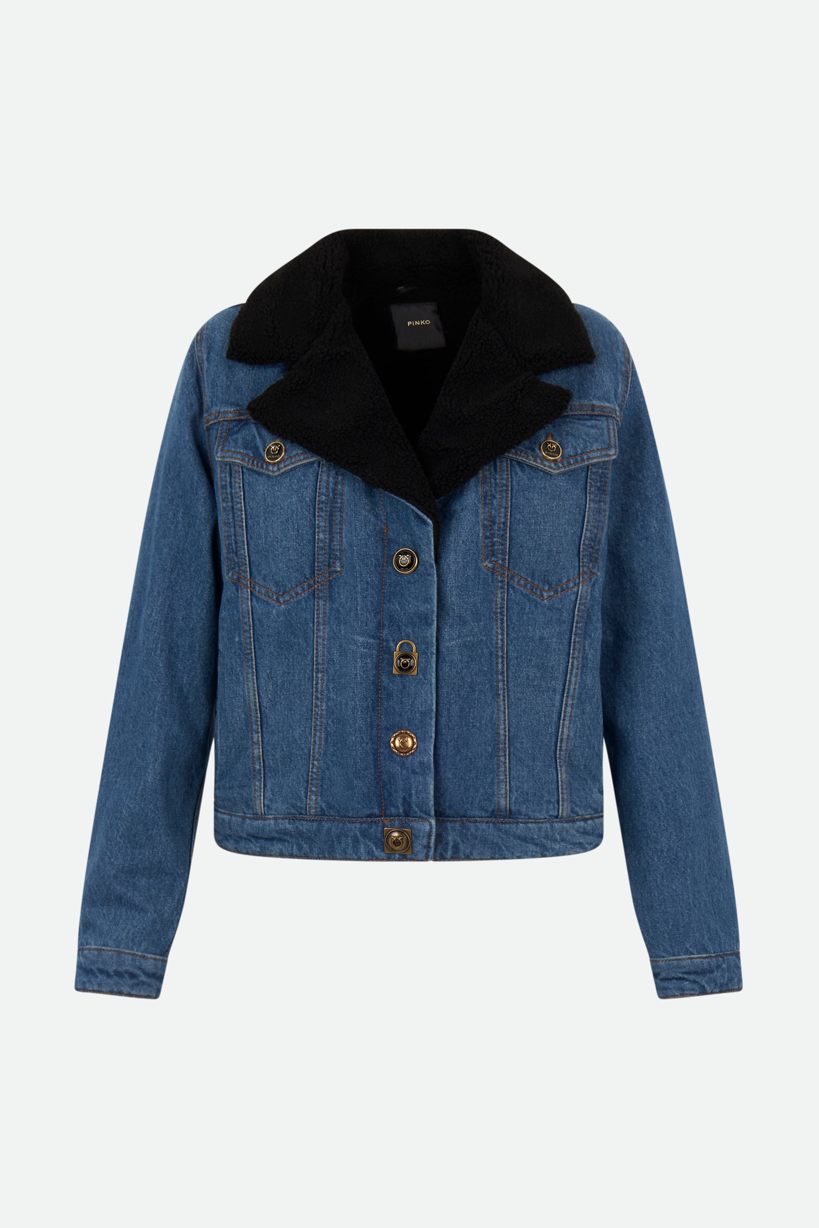 Pinko Blue Denim Jacket Loverlock