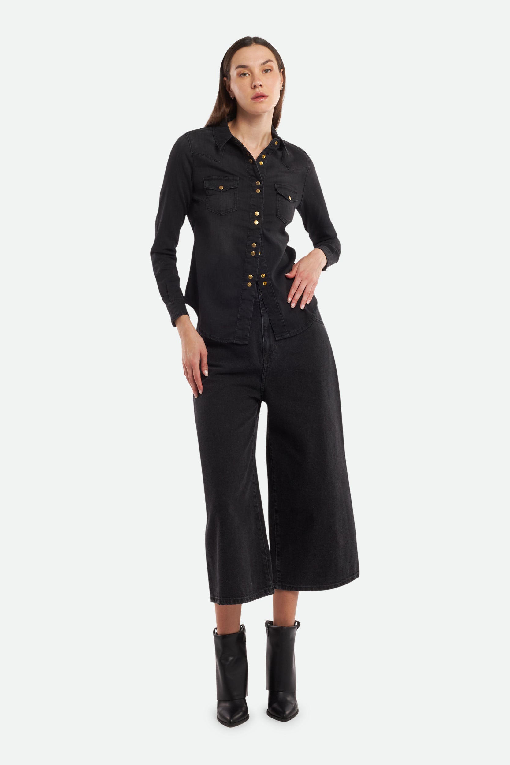 Pinko Jeans Wide Leg Nero