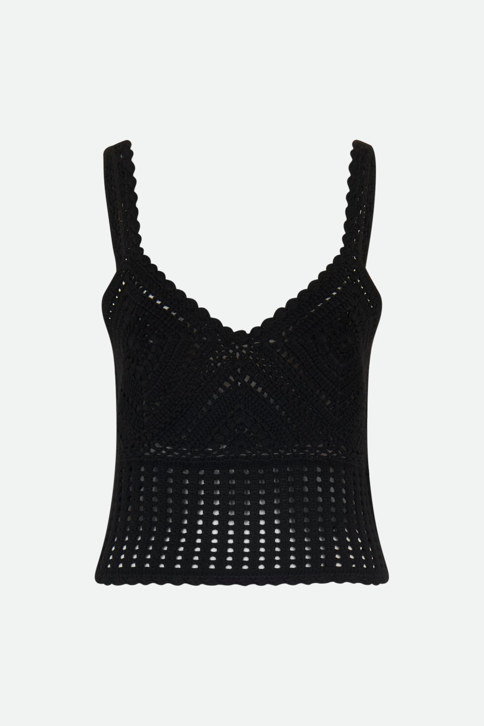 Pinko Black Crochet Top