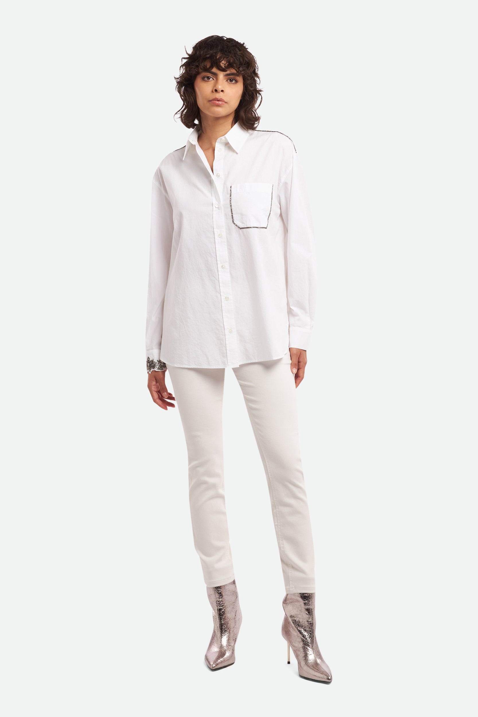 Pinko White Cigarette Pants