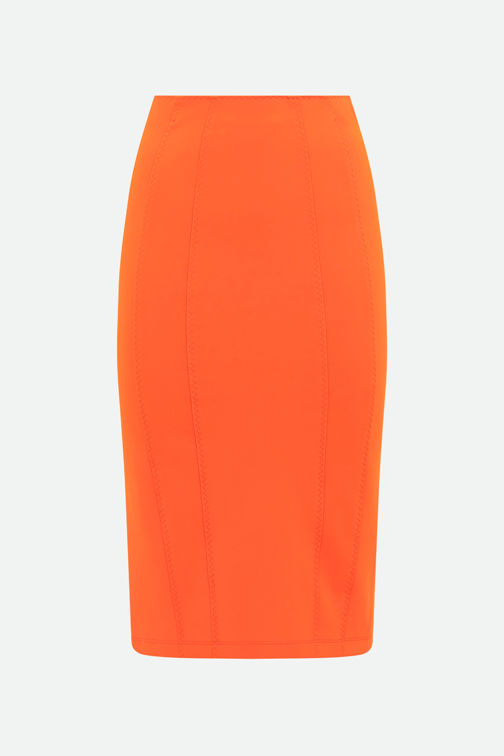 Pinko Orange Pencil Skirt
