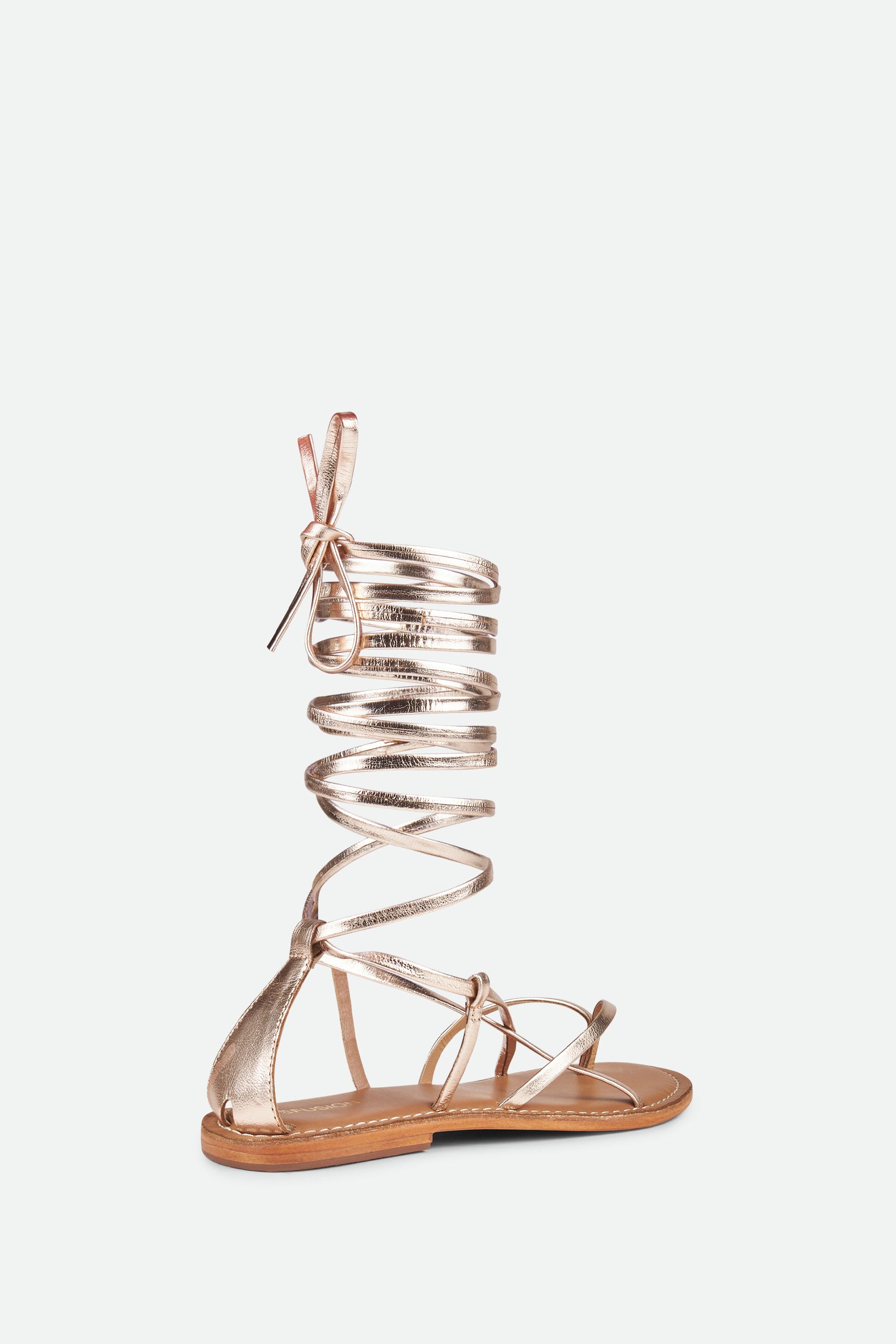 CB Fusion Rose Gold Braided Sandal