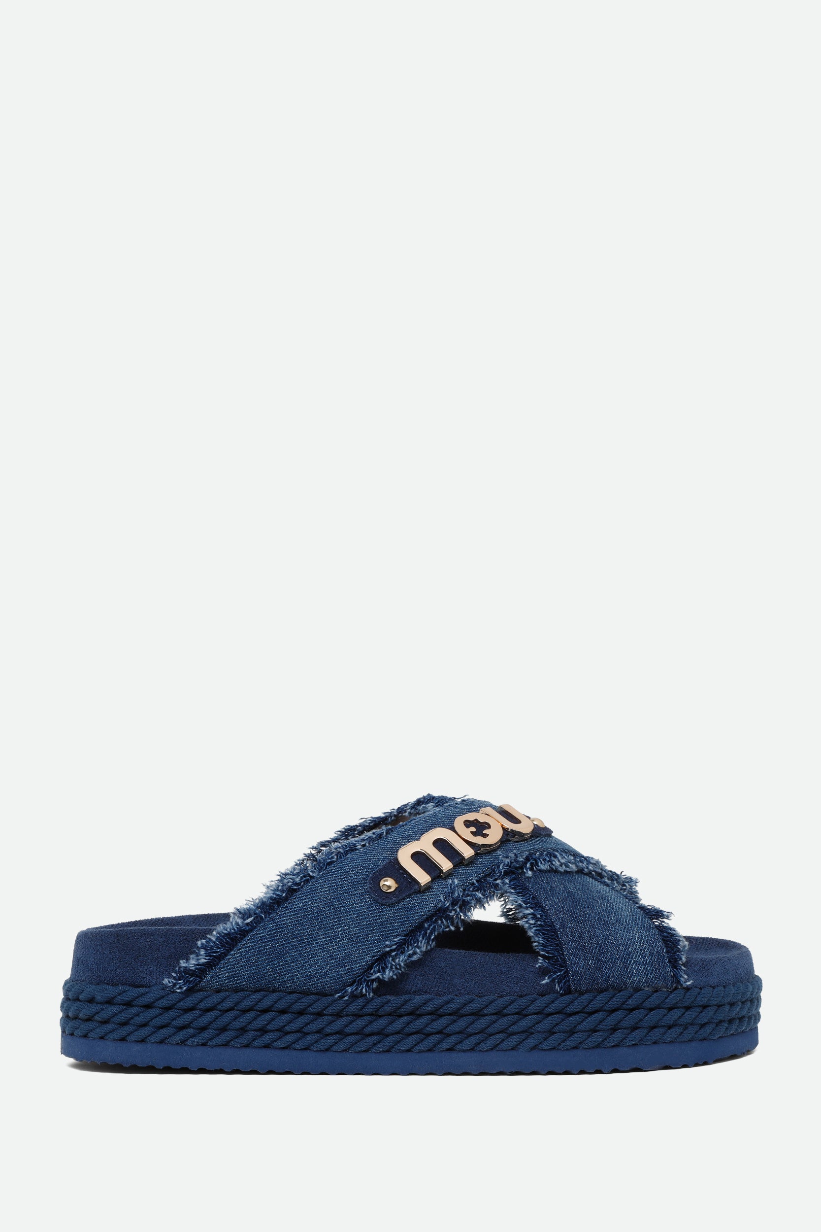 Mou Sandali Denim Blu