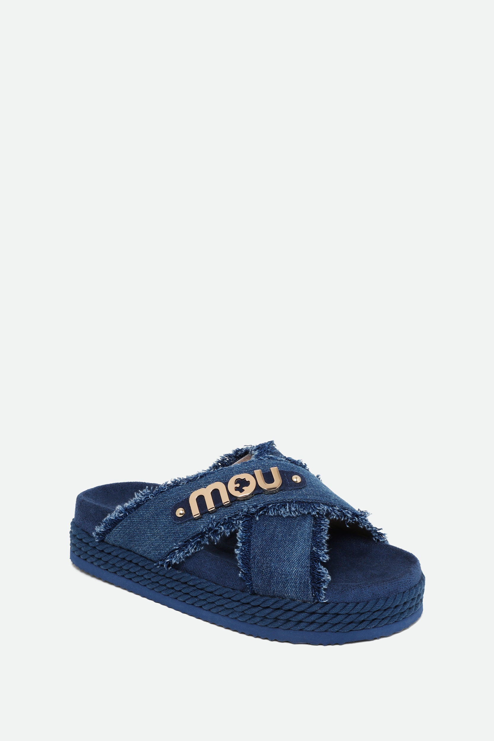 Mou Sandali Denim Blu