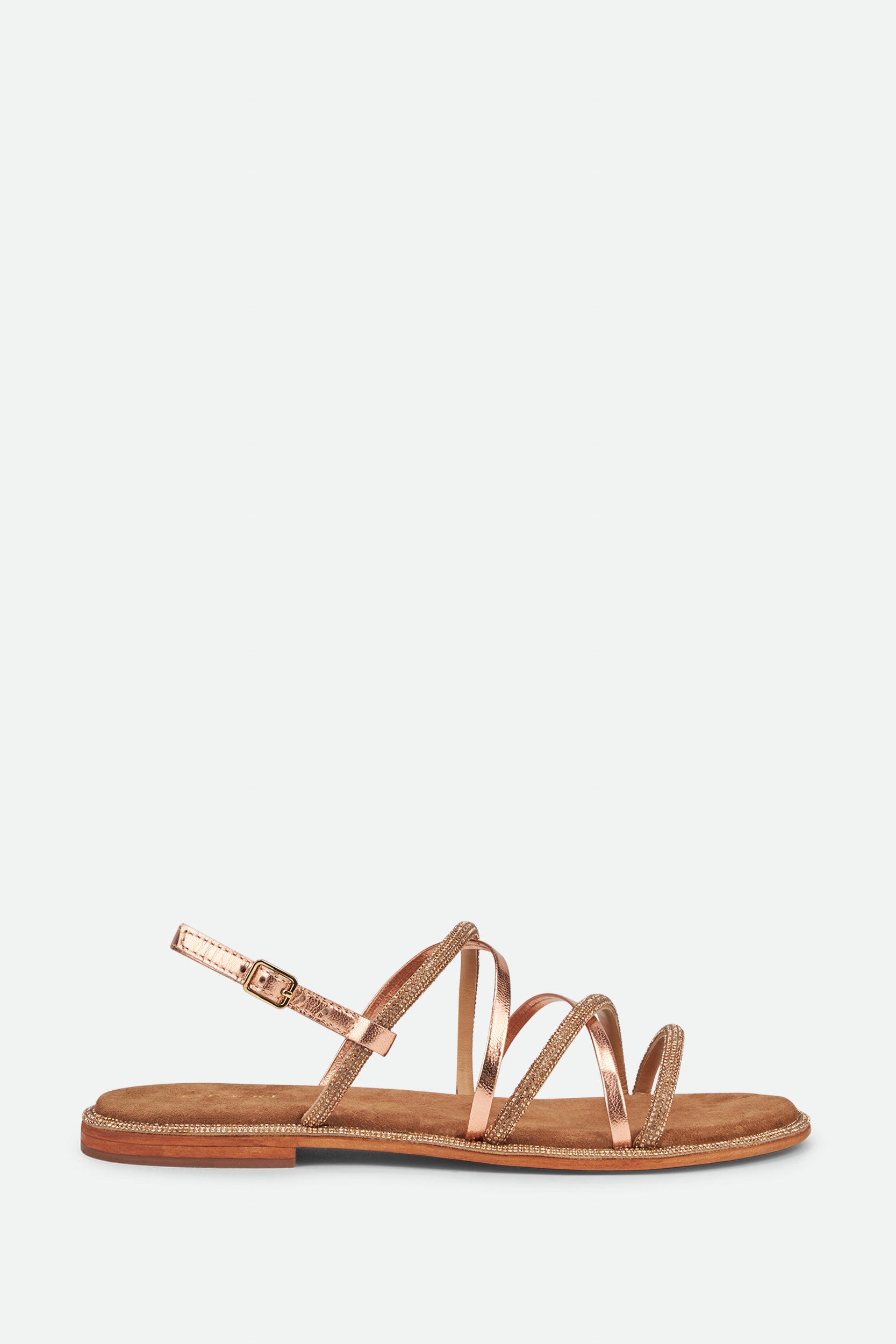 CB Fusion Rose Gold Braided Sandal
