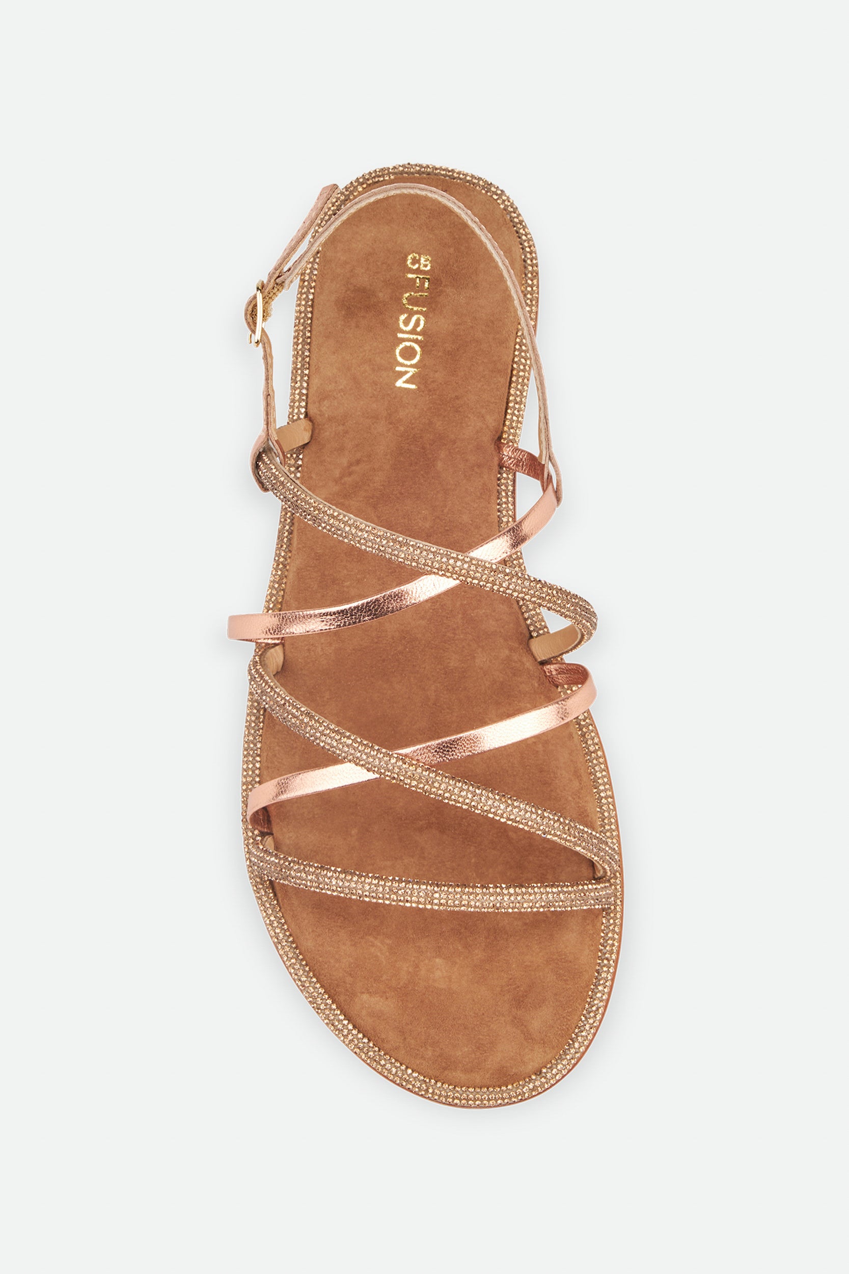 CB Fusion Sandalo Intrecciato Oro Rosa