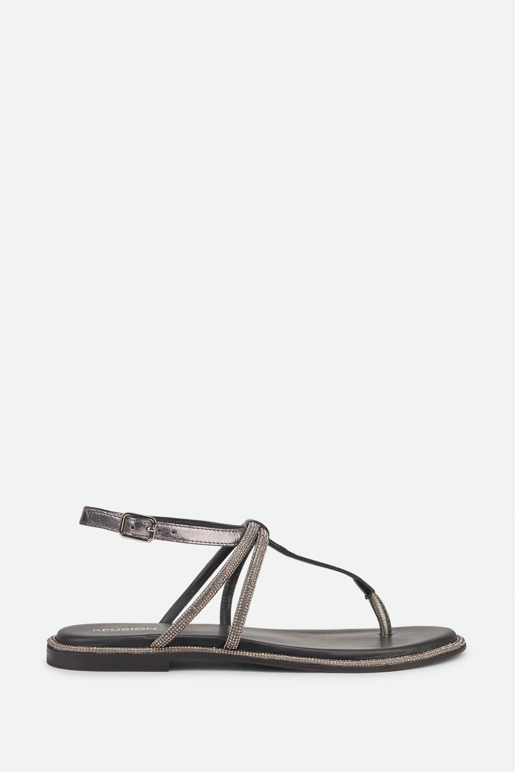 CB Fusion Sandal with Black Rhinestones