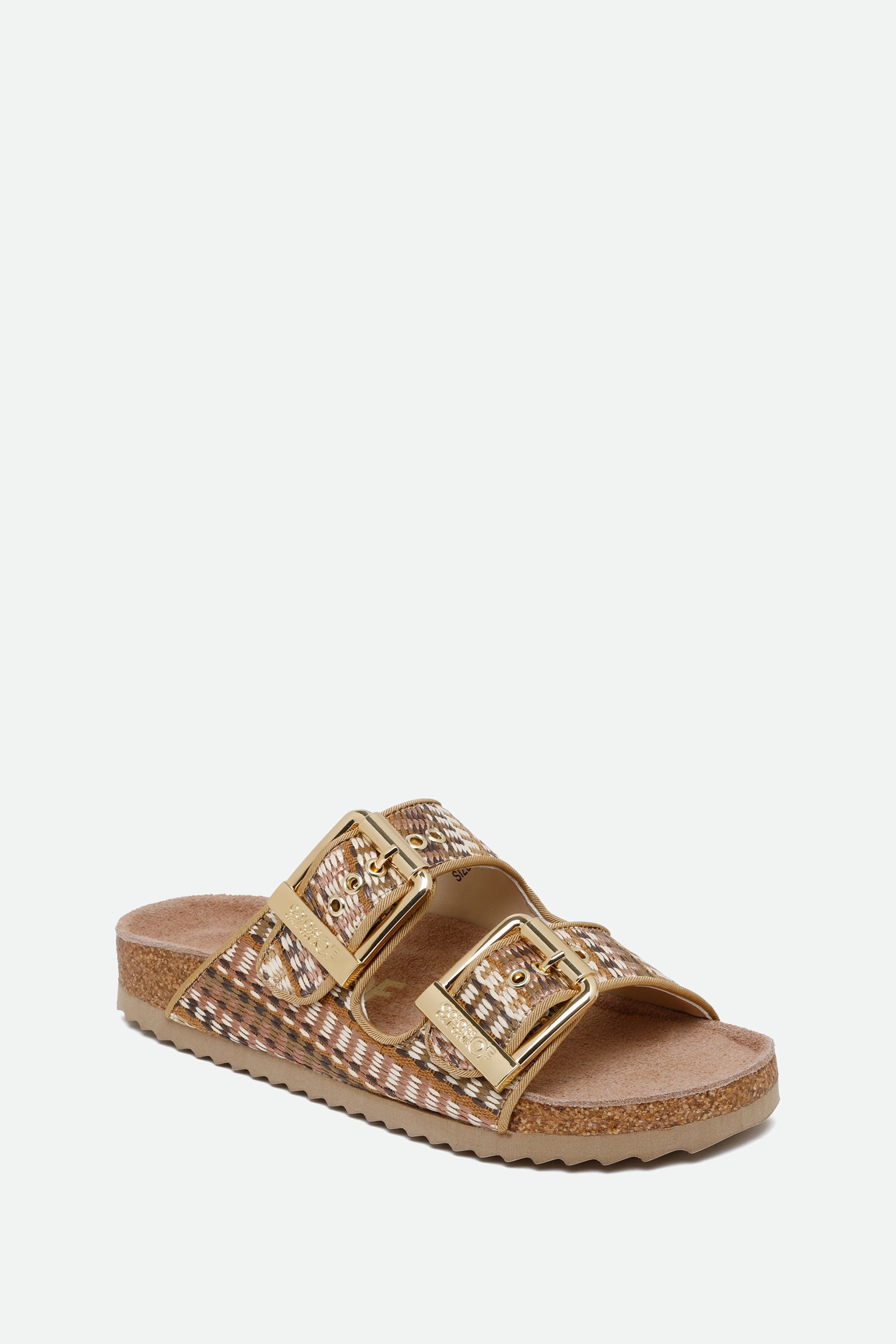 Colors of California Sandalo Rafia Multicolore con Fibbie