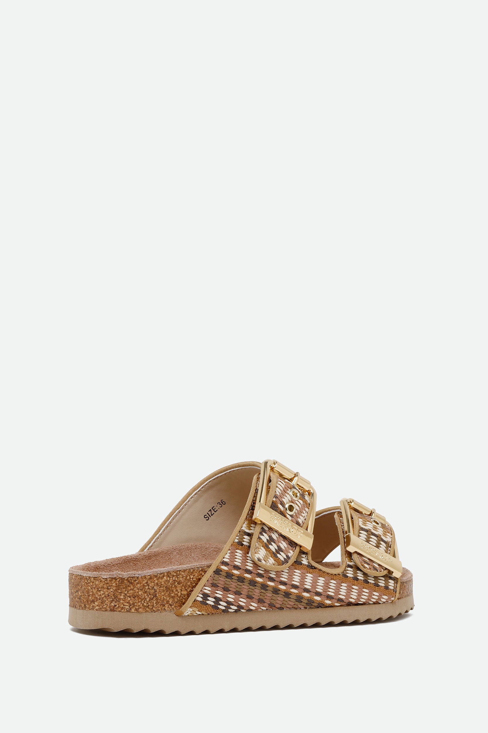 Colors of California Sandalo Rafia Multicolore con Fibbie