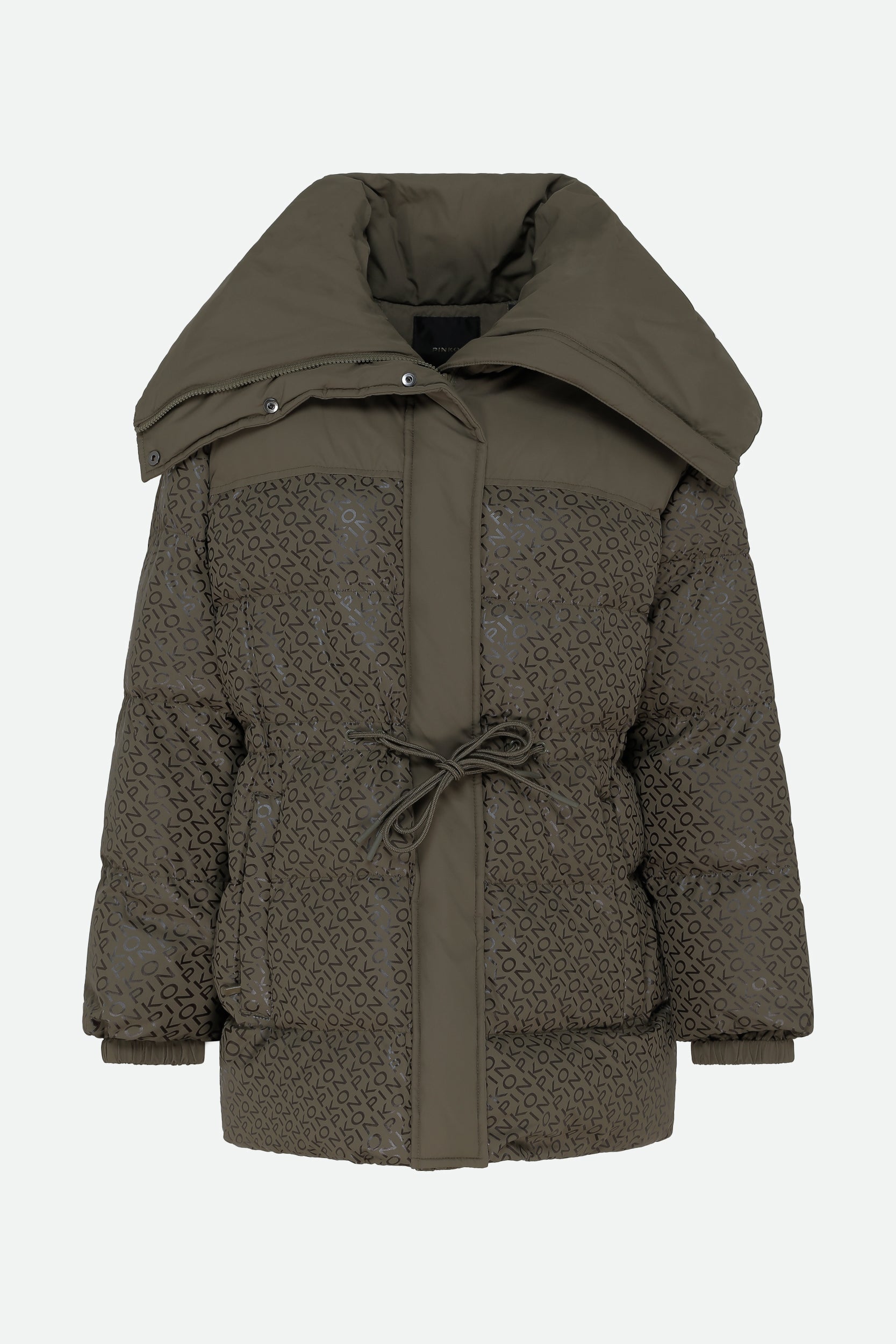 Pinko Green Down Jacket