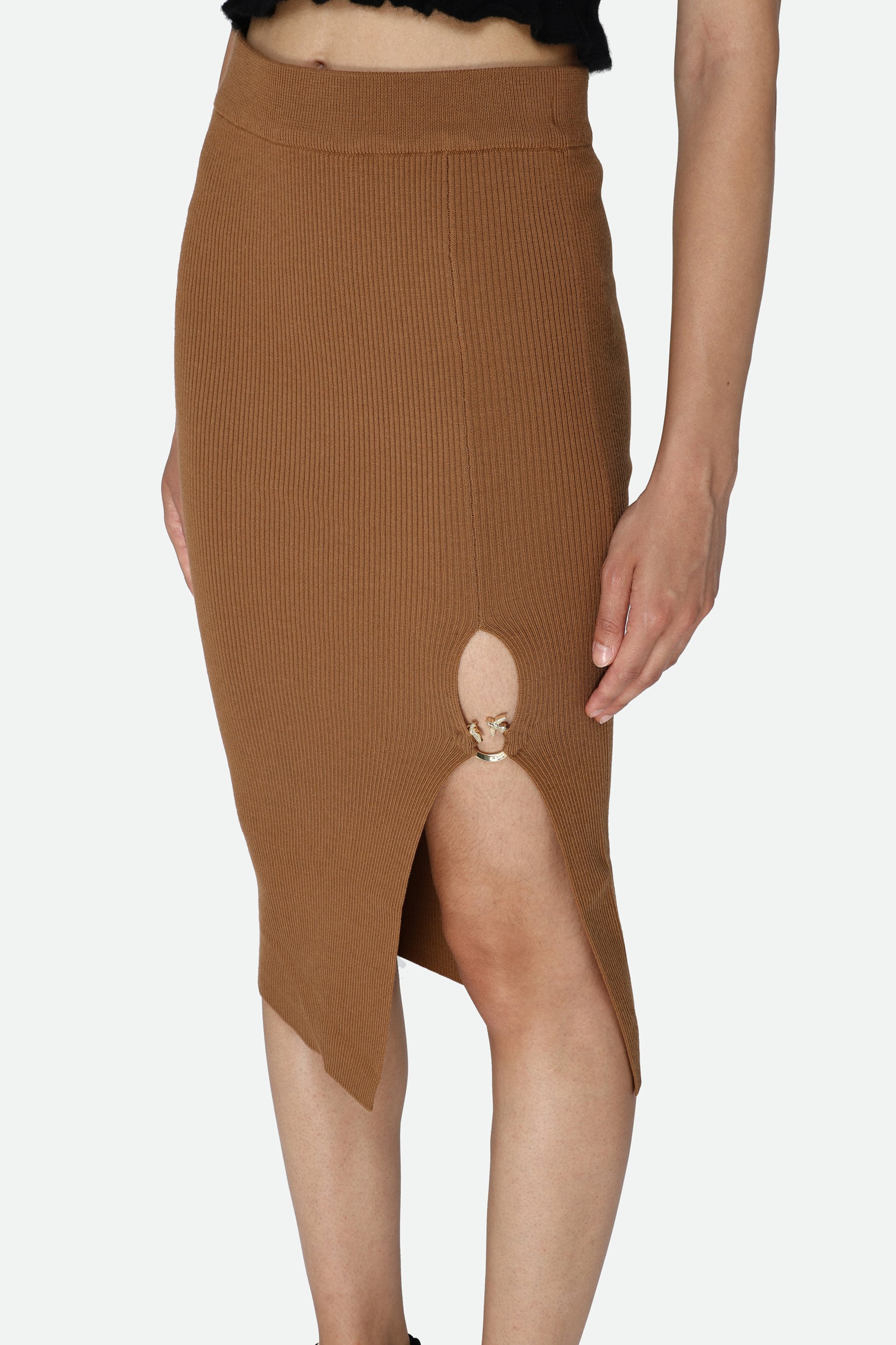 Pinko Brown Pencil Skirt