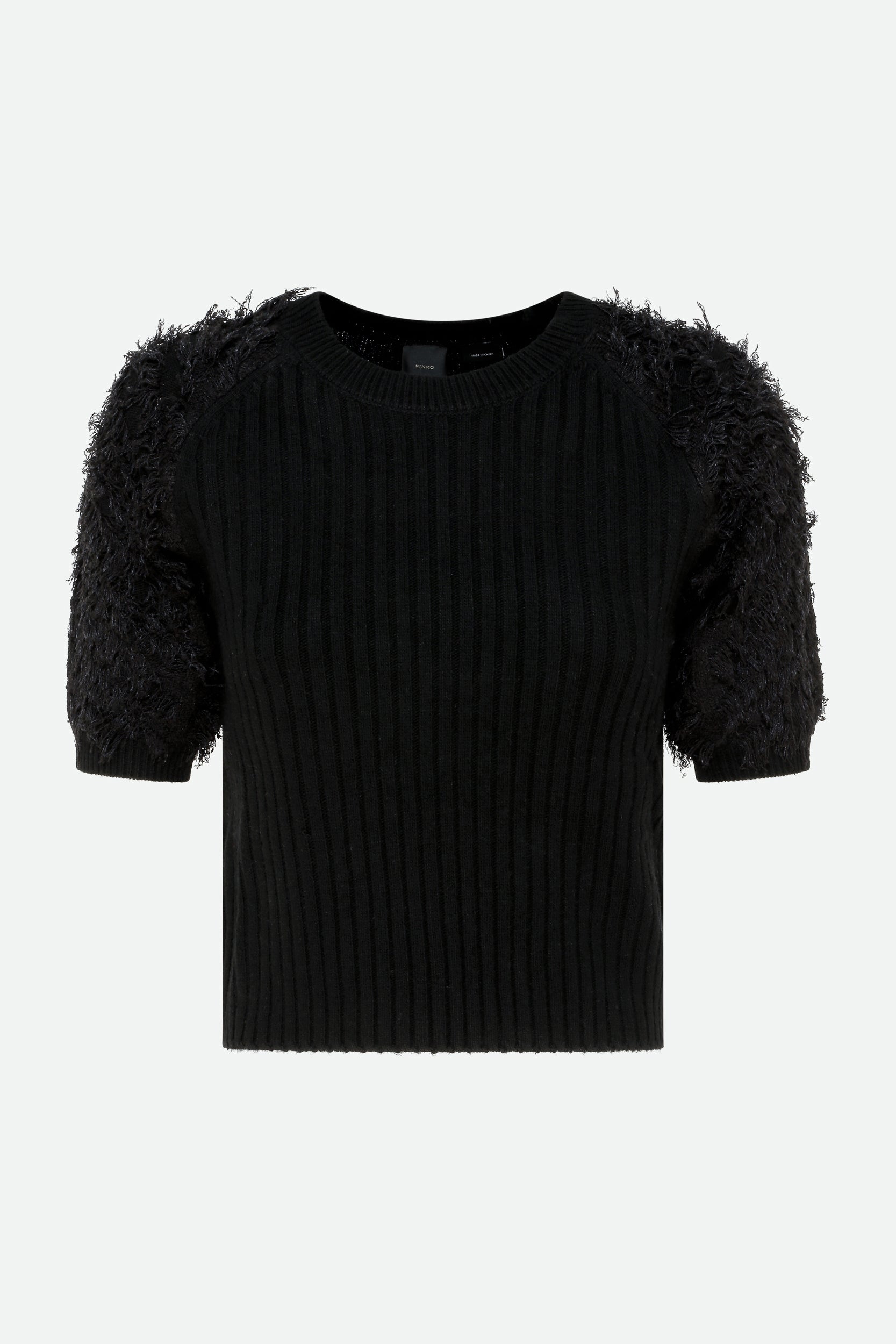 Pinko Black Hairy Sweater