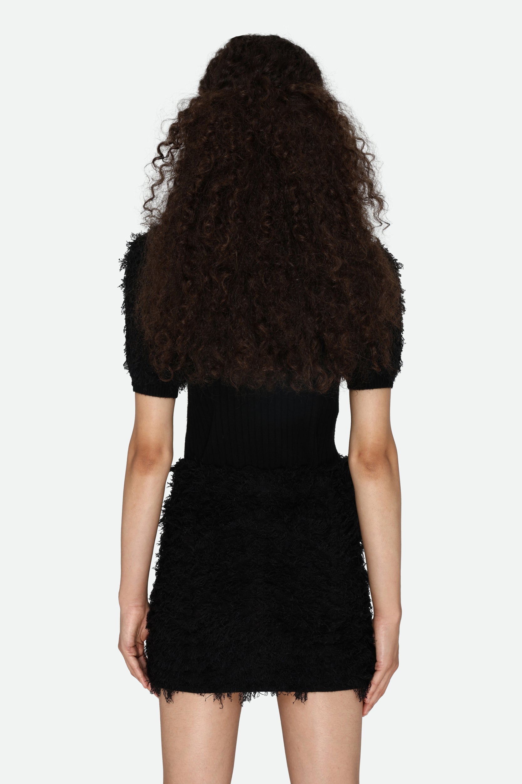 Pinko Black Hairy Sweater