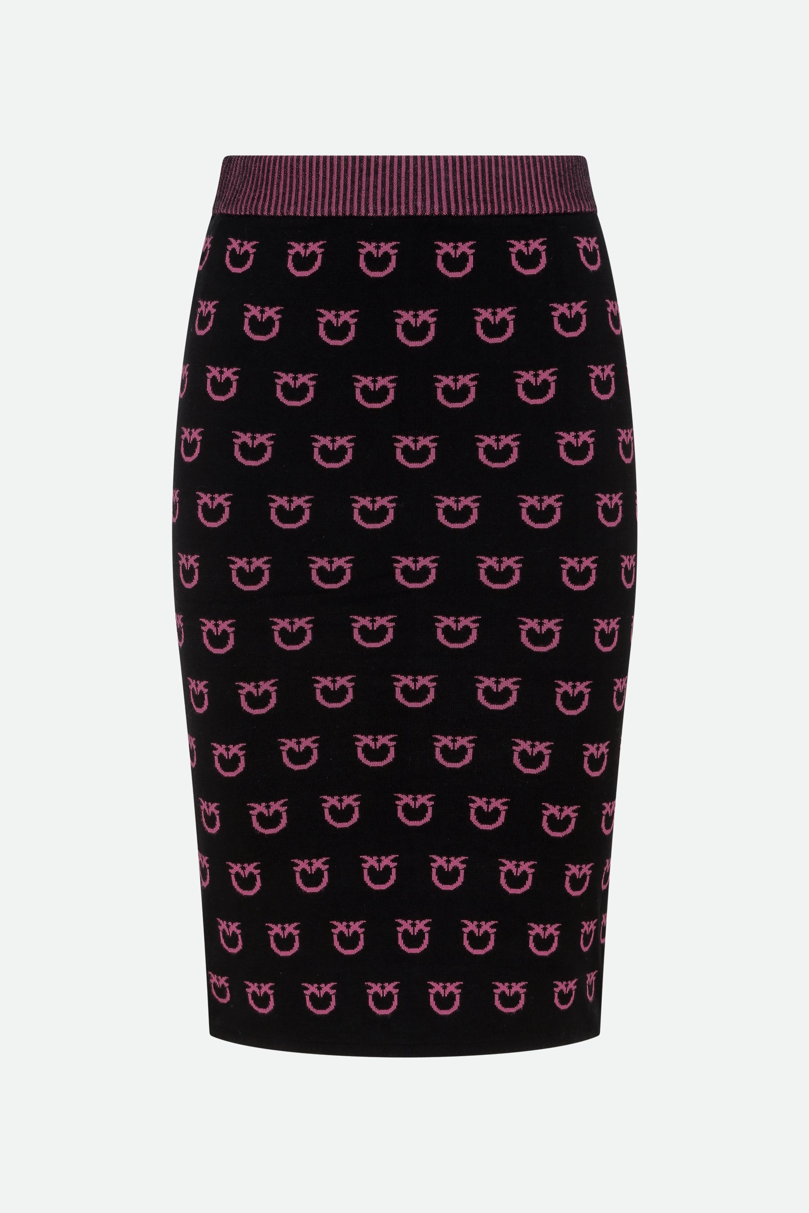 Pinko Multicolored Logo Midi Skirt