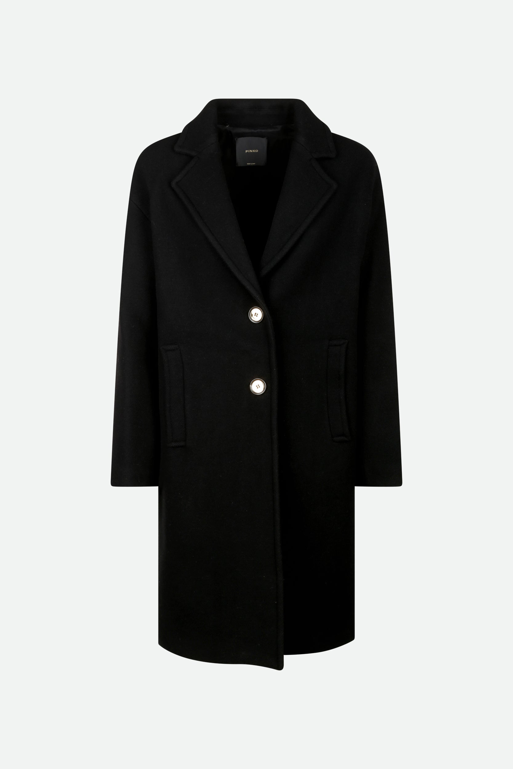 Pinko Cappotto Nero Loverlock