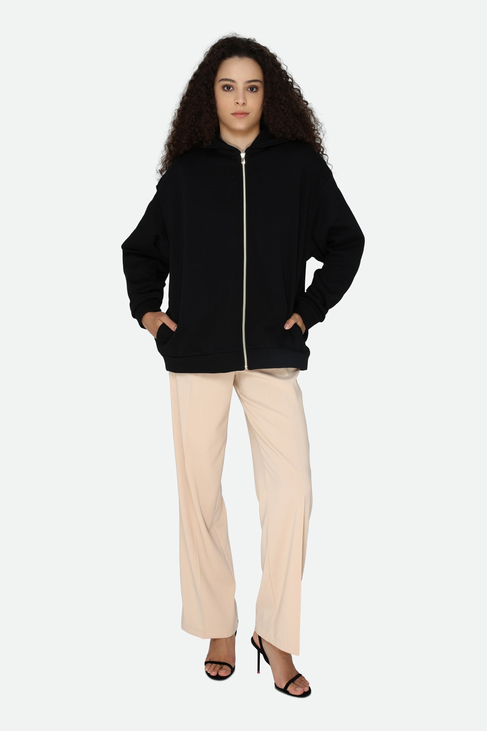 Pinko Felpa Nera Loose Fit
