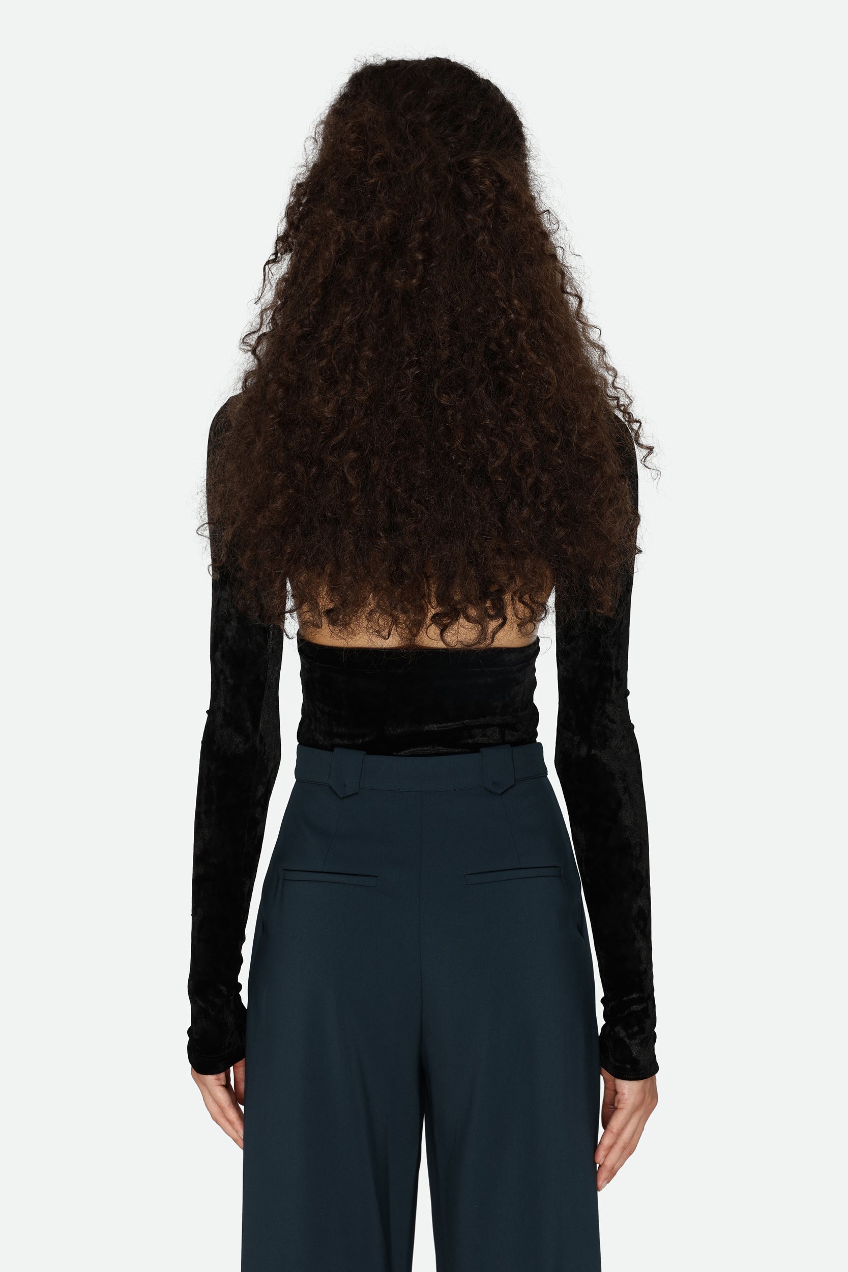 Pinko Maglia Nera in Velluto