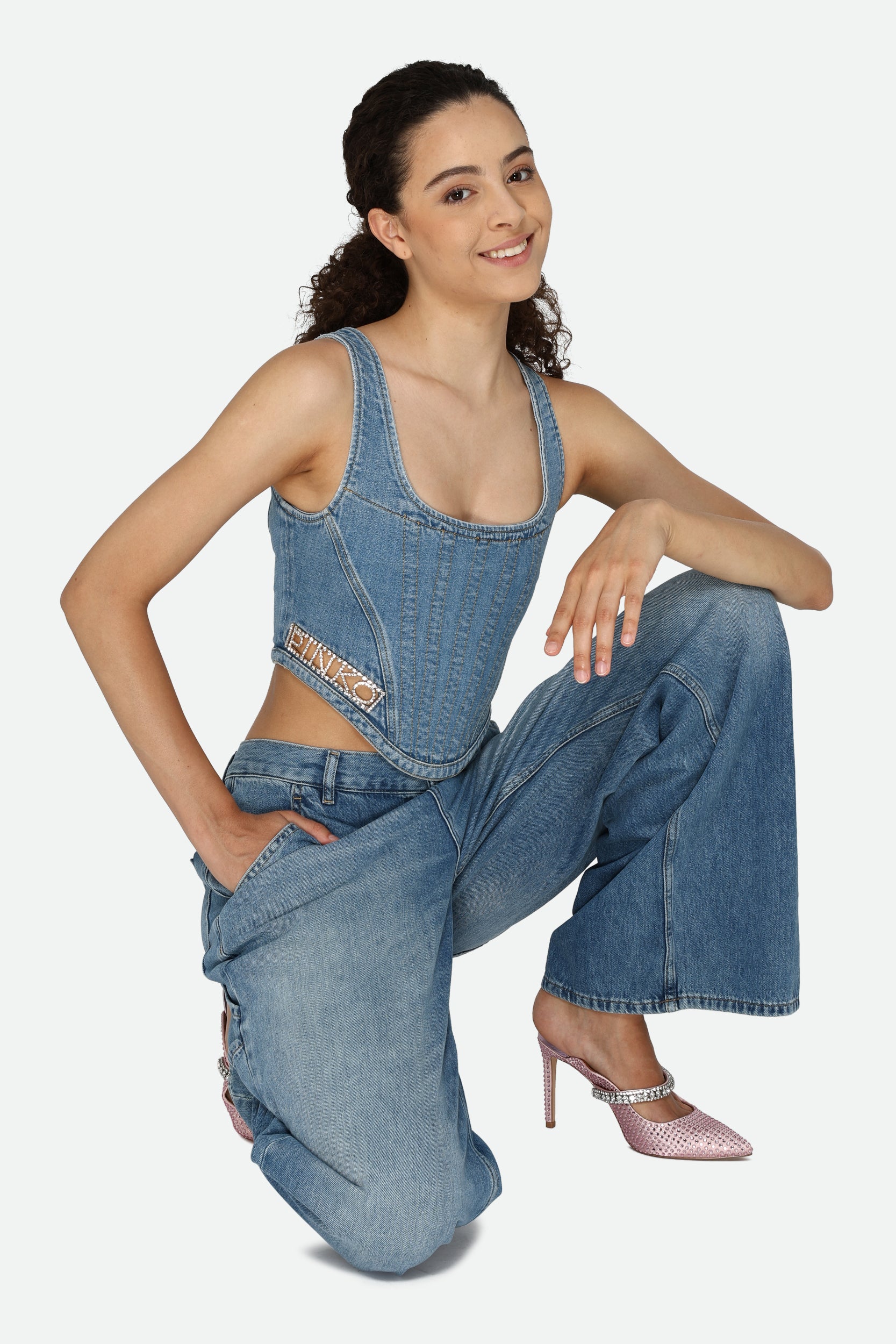 Pinko Jeans Cargo Blu