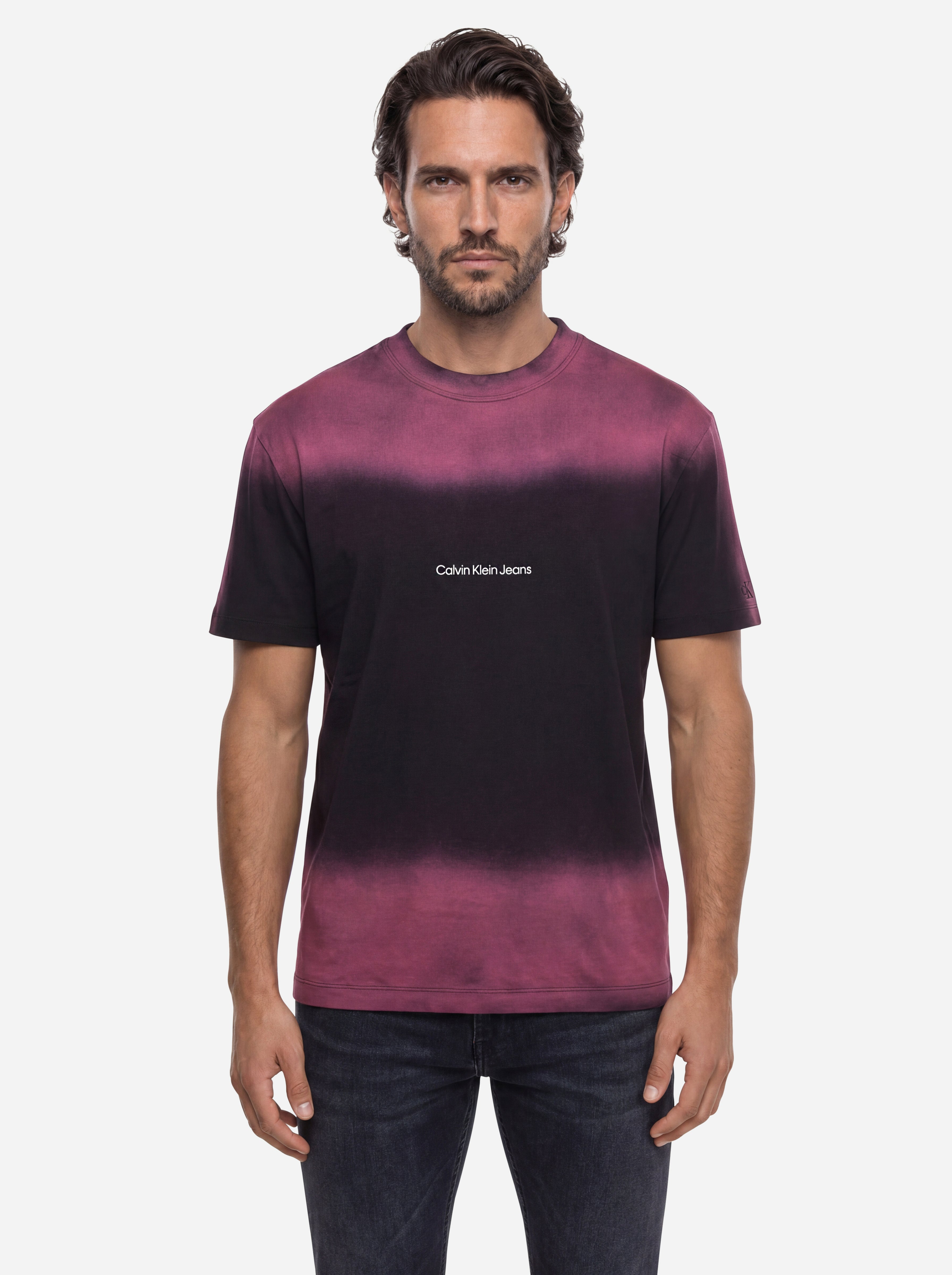 Calvin Klein Jeans Tie Dye Tshirt with Logo