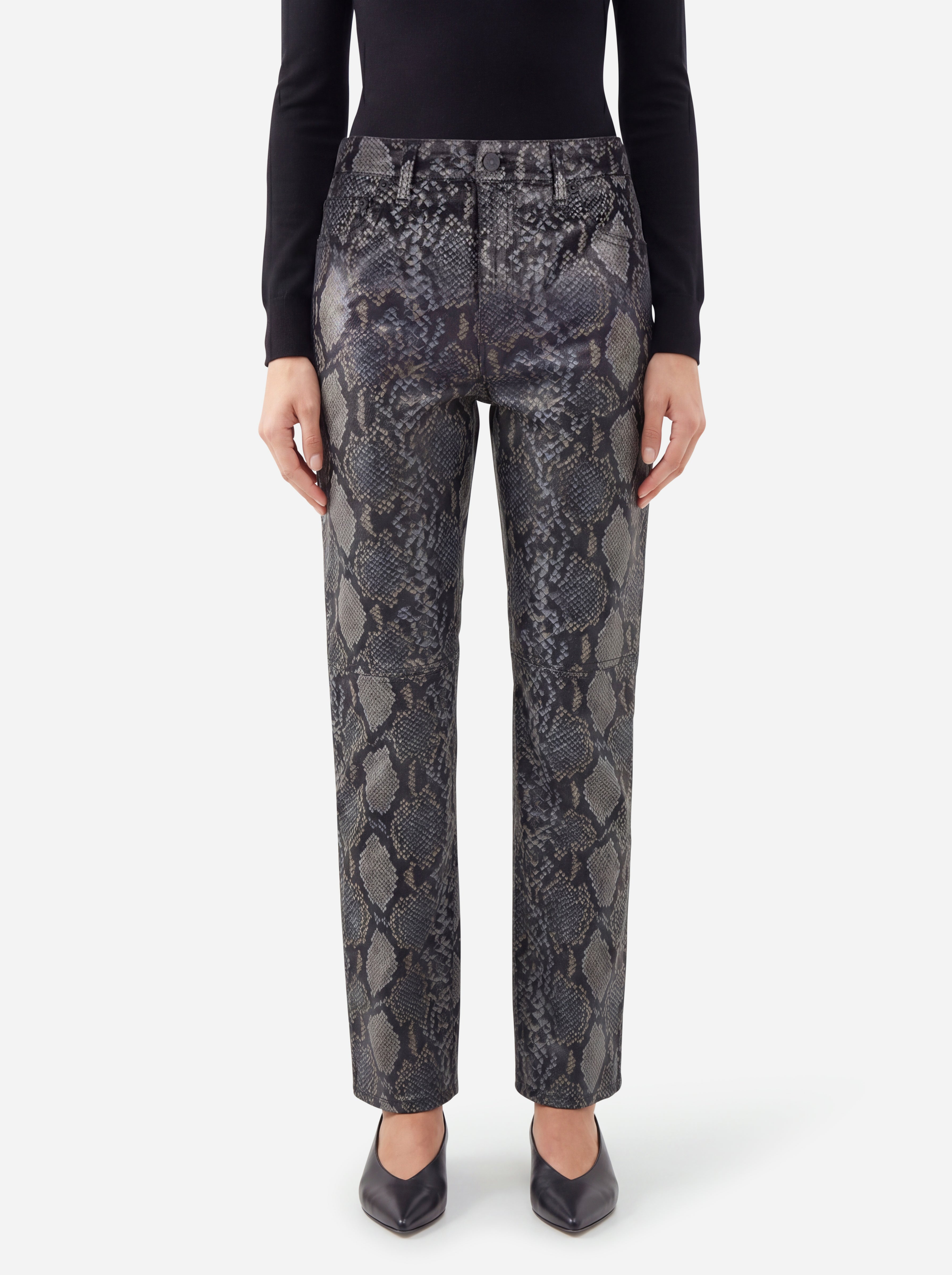 Dondup Pantalone Pitonato Cinque Tasche