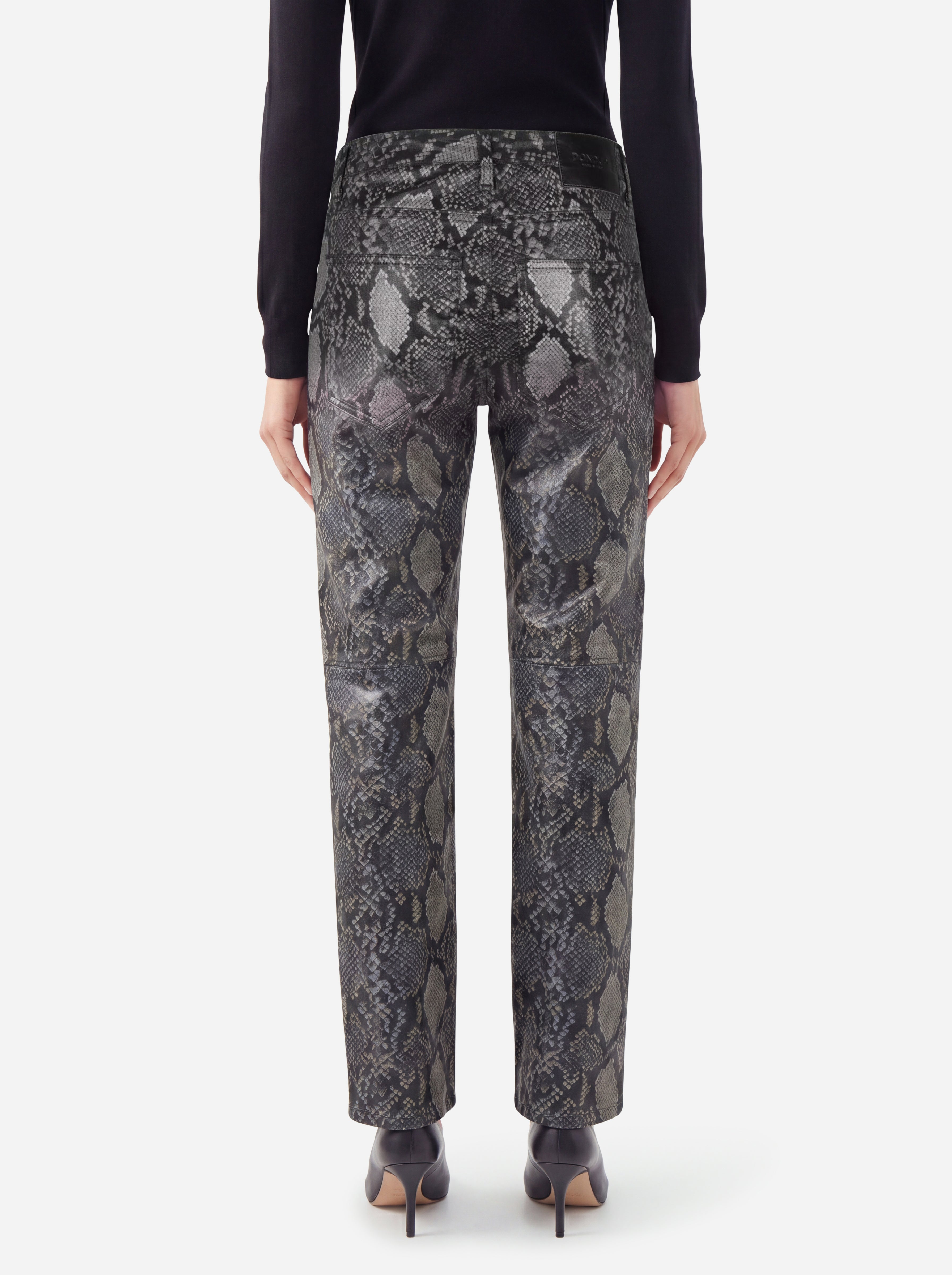 Dondup Pantalone Pitonato Cinque Tasche