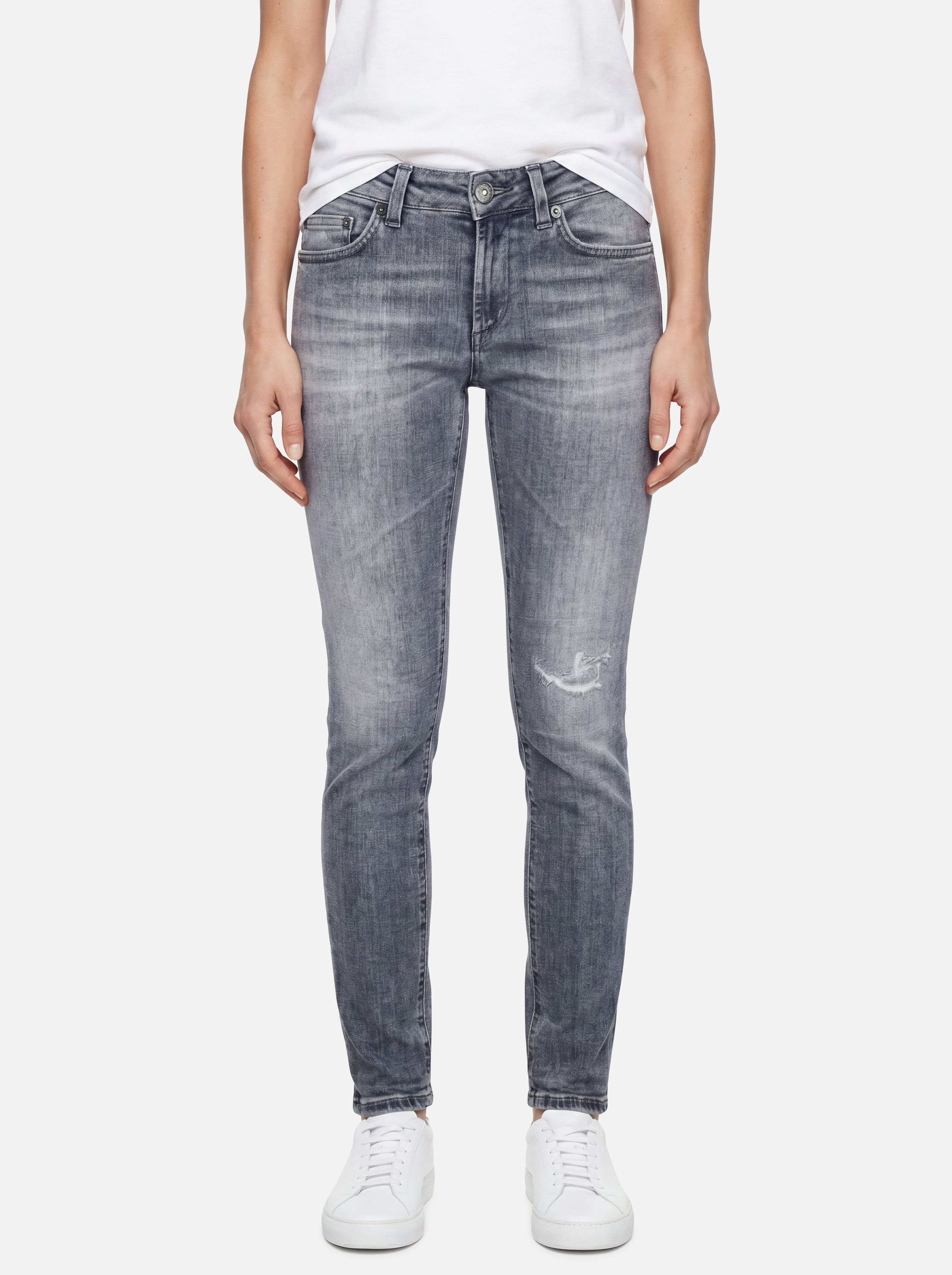 Dondup Monroe Skinny Jeans Grey