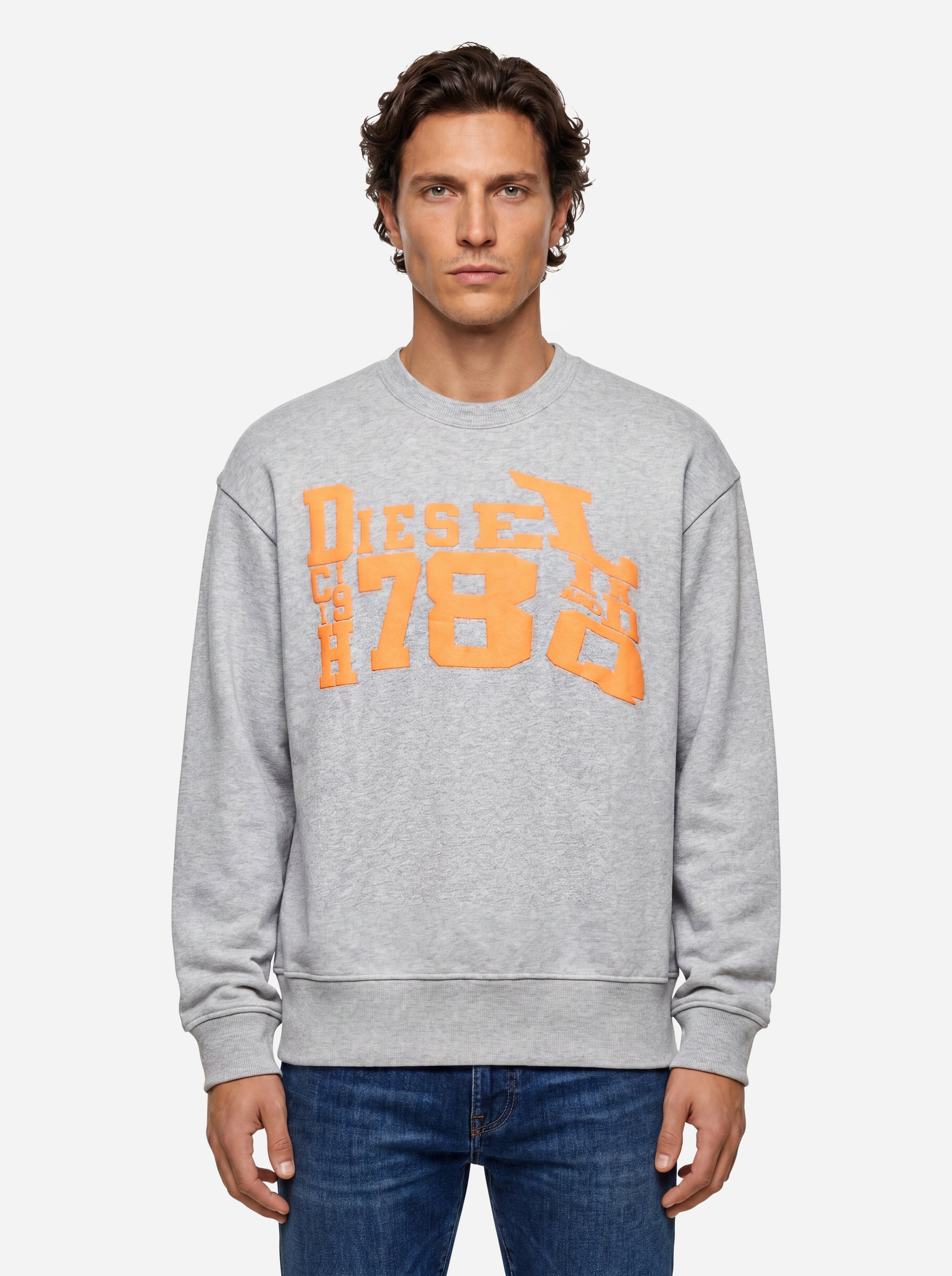 Diesel Felpa Girocollo Grigia