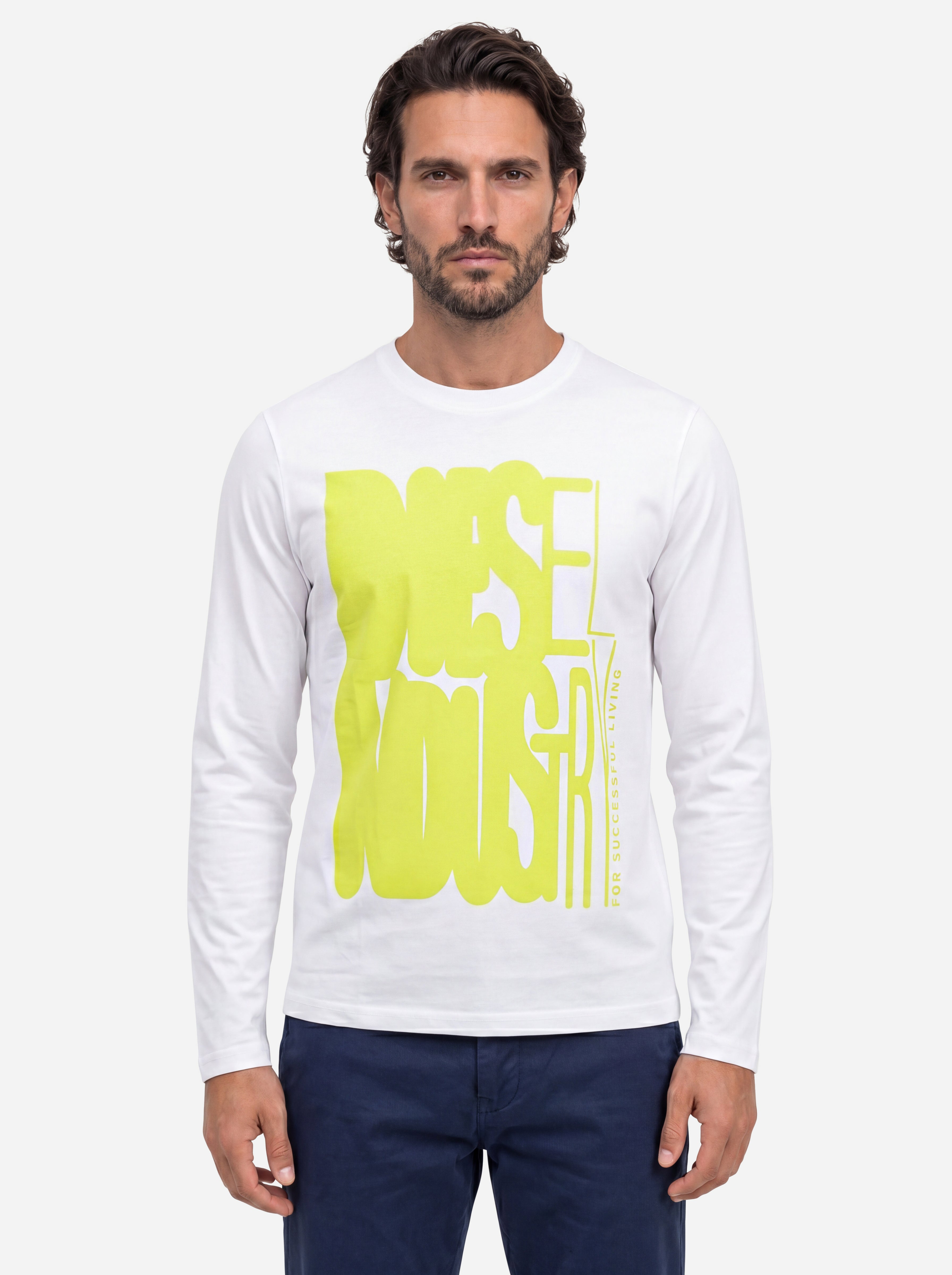 Diesel Tshirt Manica Lunga con Stampa
