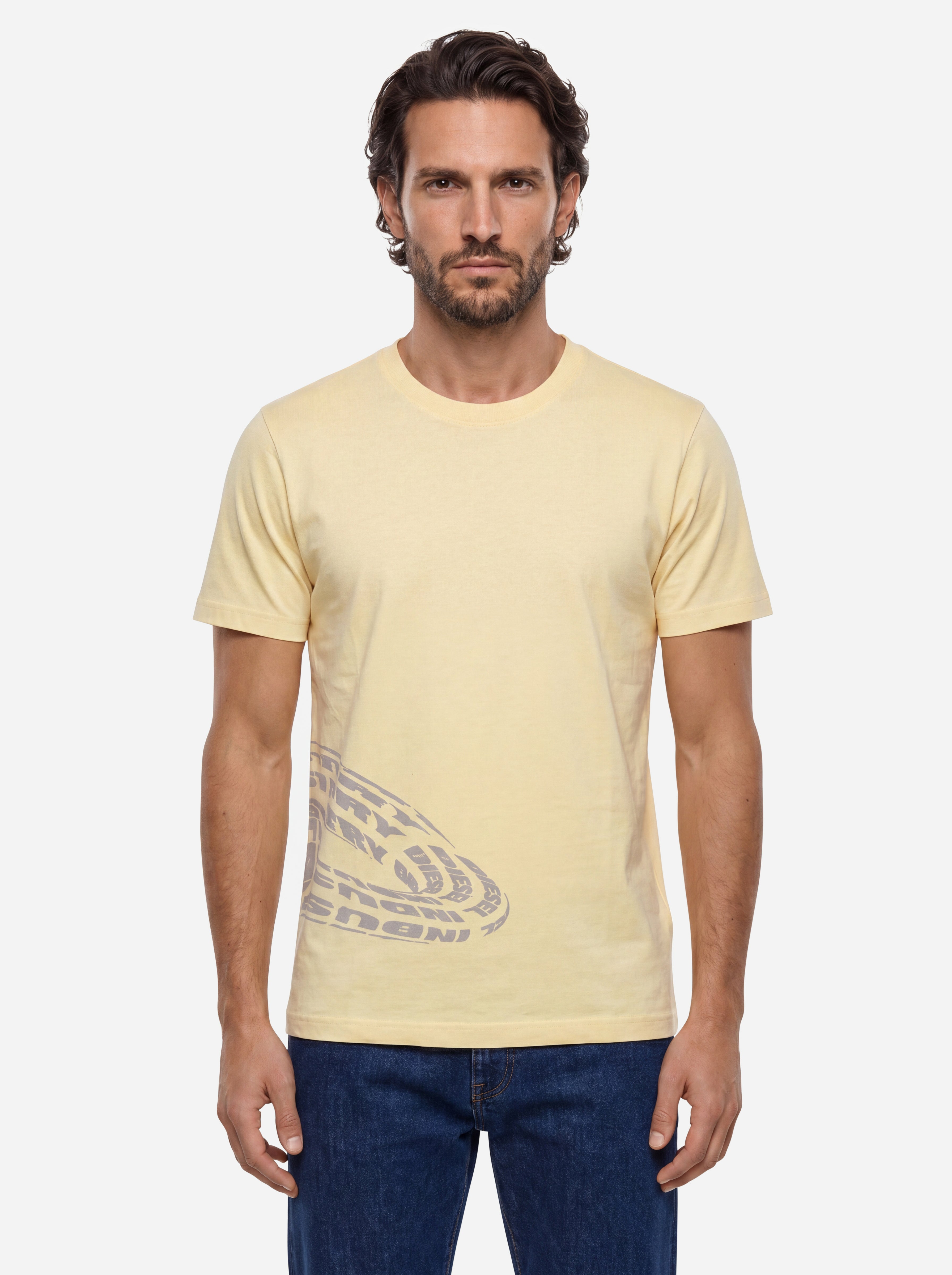 Diesel Tshirt Gialla in Cotone