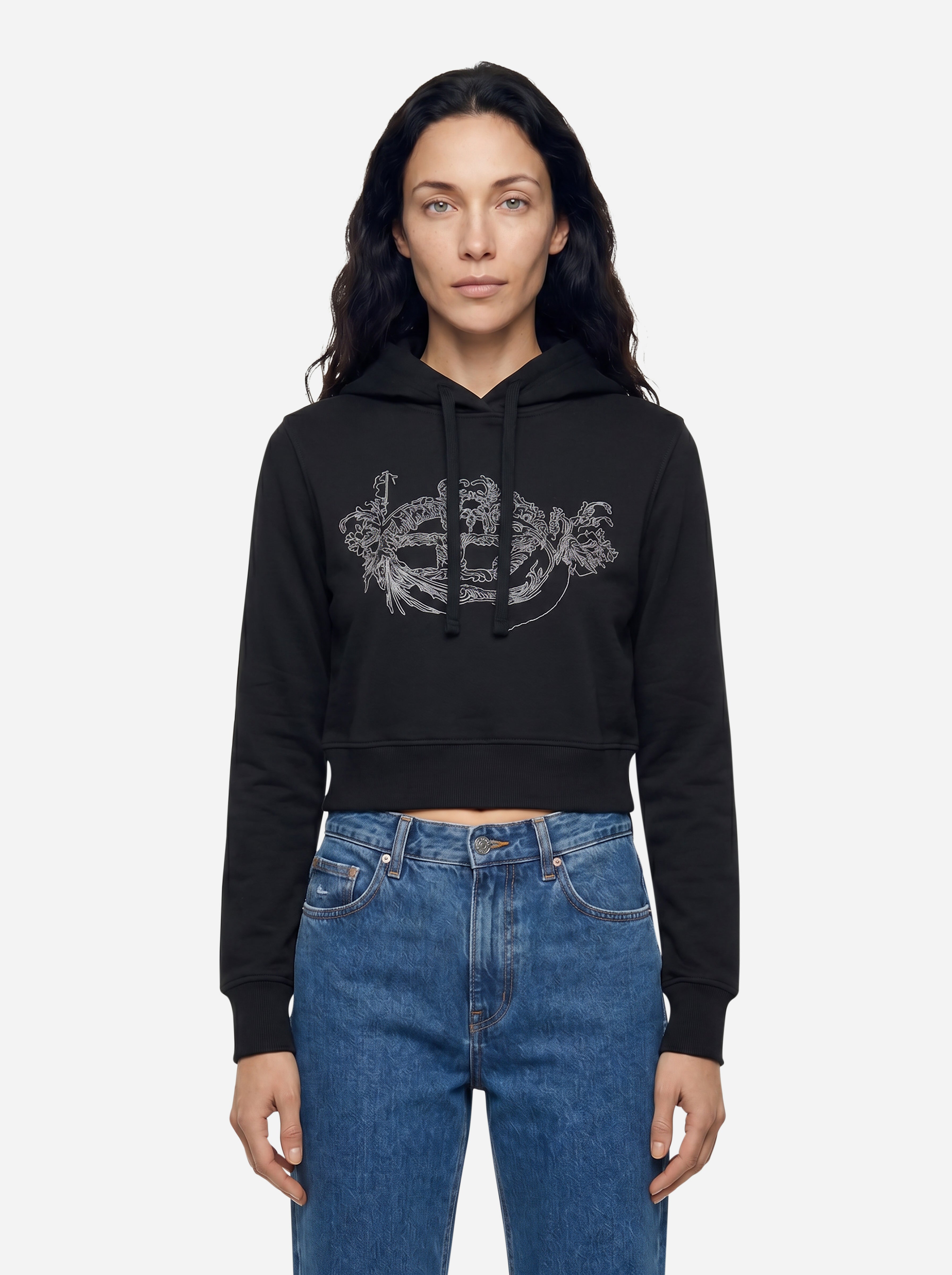 Diesel Felpa con Cappuccio con Logo Nera